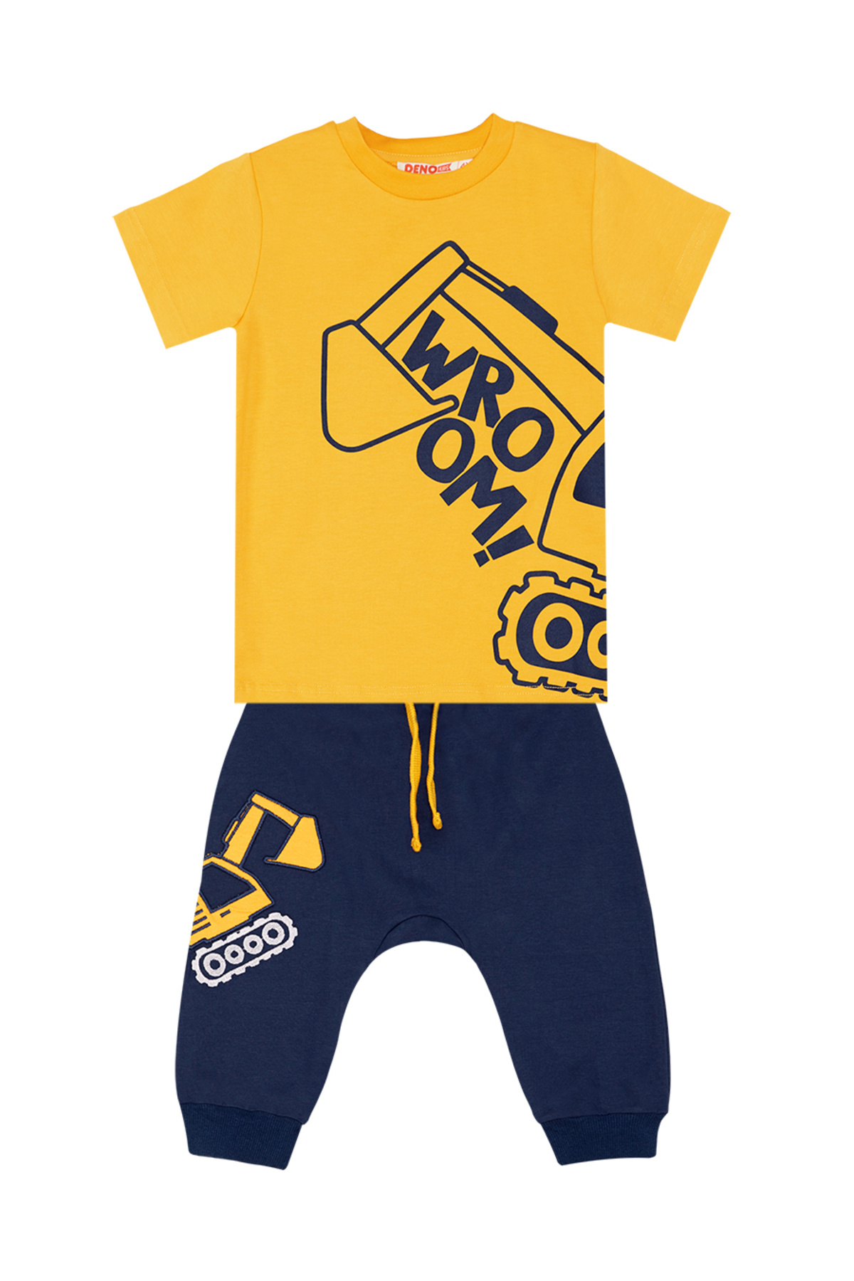 Denokids-Set pantaloni scurți capri cu tricou pentru băiat Kepçe 3
