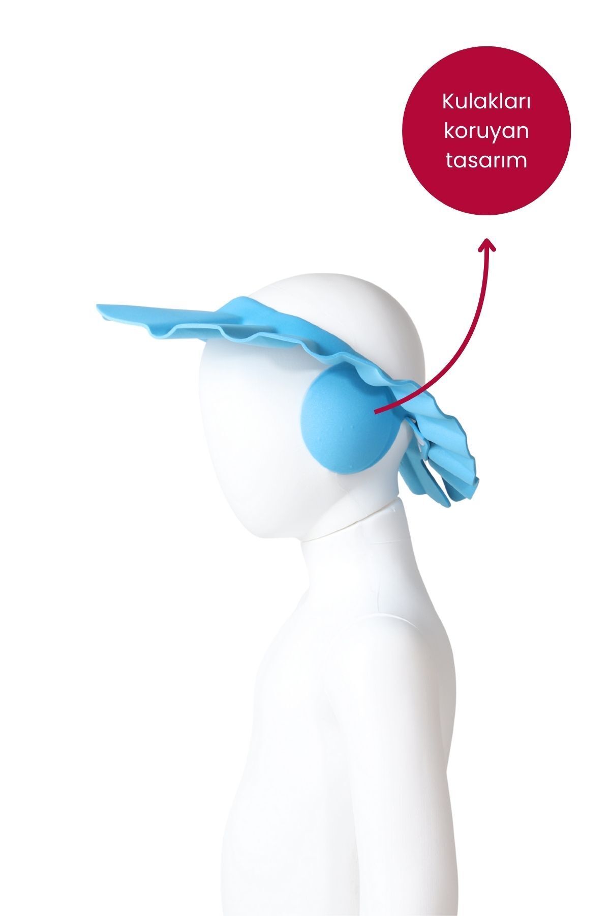 Bebekevi 2'li Şampuan ve Su Koruyucu Eva Köpük Bebek Banyo Şapkası fotoğrafı 4 (önizleme)