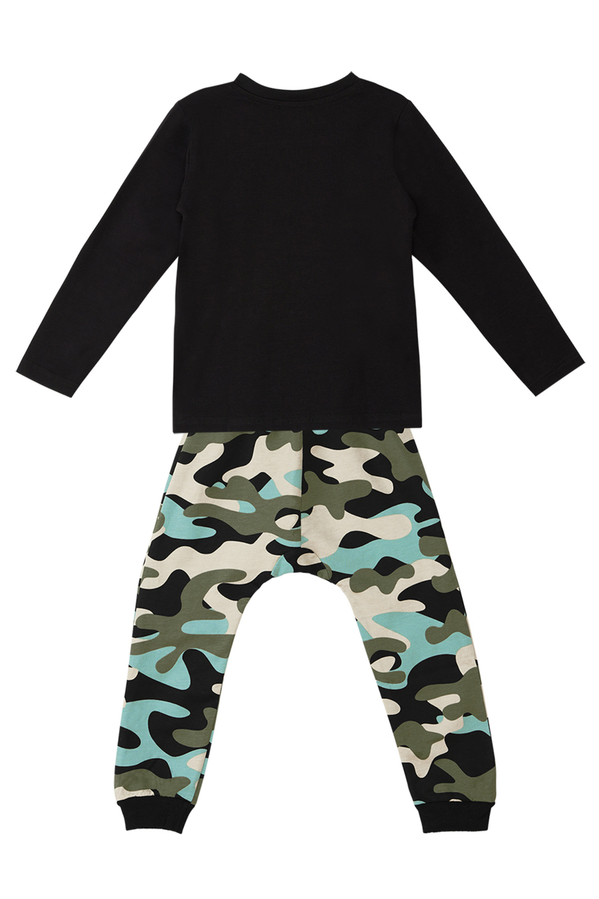 MSHB&G-Camouflage Tiger Jungen Langarm T-Shirt Hose Anzug 4