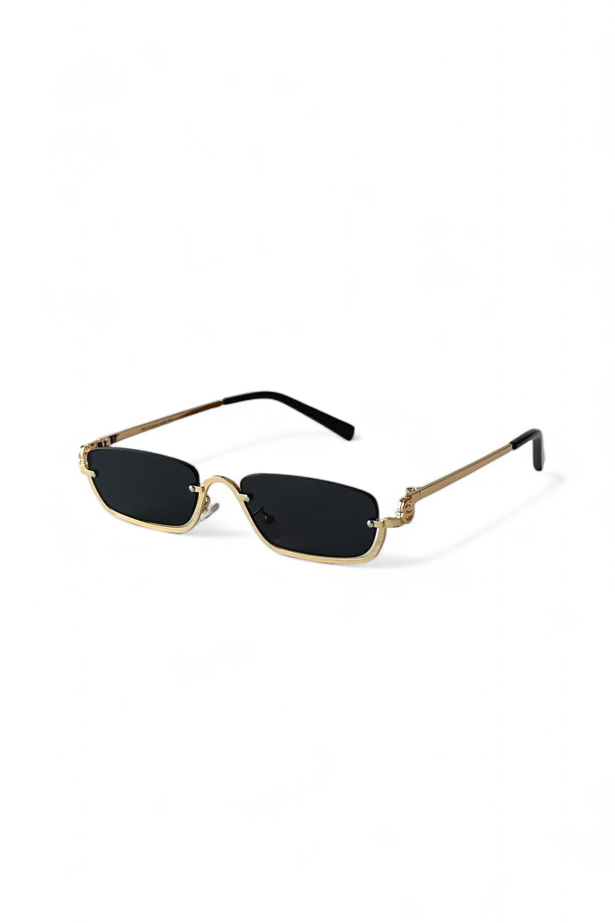REN EYEWEAR-Gulite Sunglasses Metal Half Frame Silver Black 2024 Women's Modern New Season Ren Eyewear 3