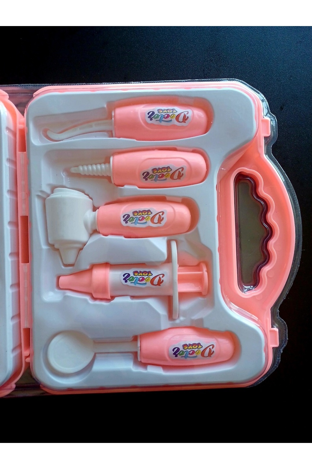 ALYTOYS Çantalı Doktor Set Diş Fırçası Dişler Fırça Dişçi Set Meslek Oyunu 9 Parça Oyuncak Çanta 23x38cm fotoğrafı 3 (önizleme)