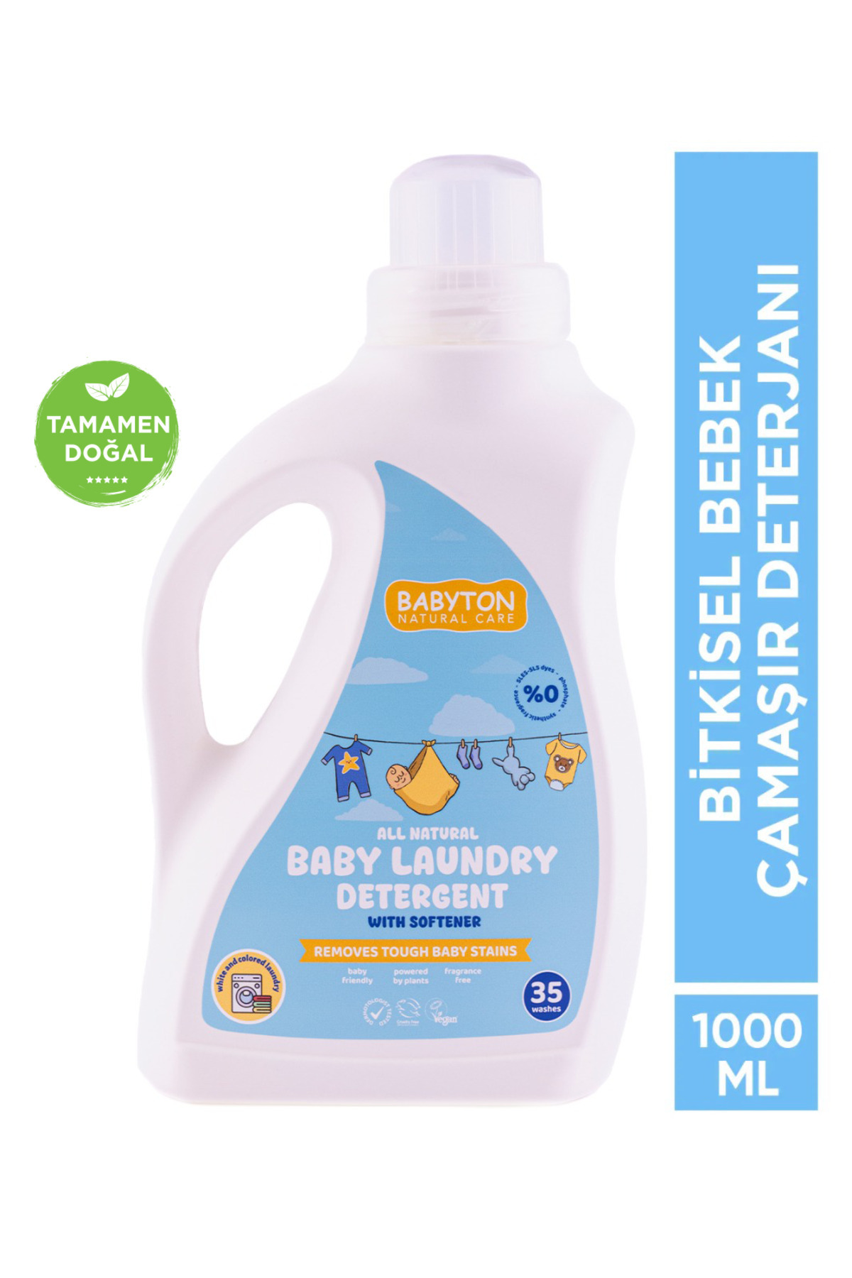 BABYTON Doğal Bebek Çamaşır Deterjanı 1000 ml