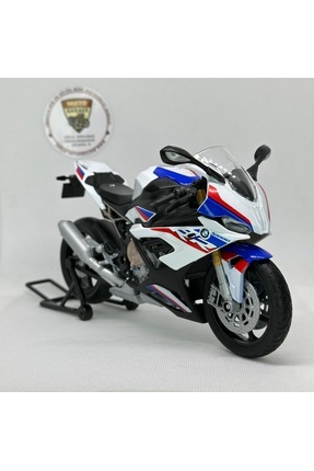MotoGarage Işıklı BMW S1000 RR 1:9(25cm) ölçek Diecast Motosiklet Model Oyunc...