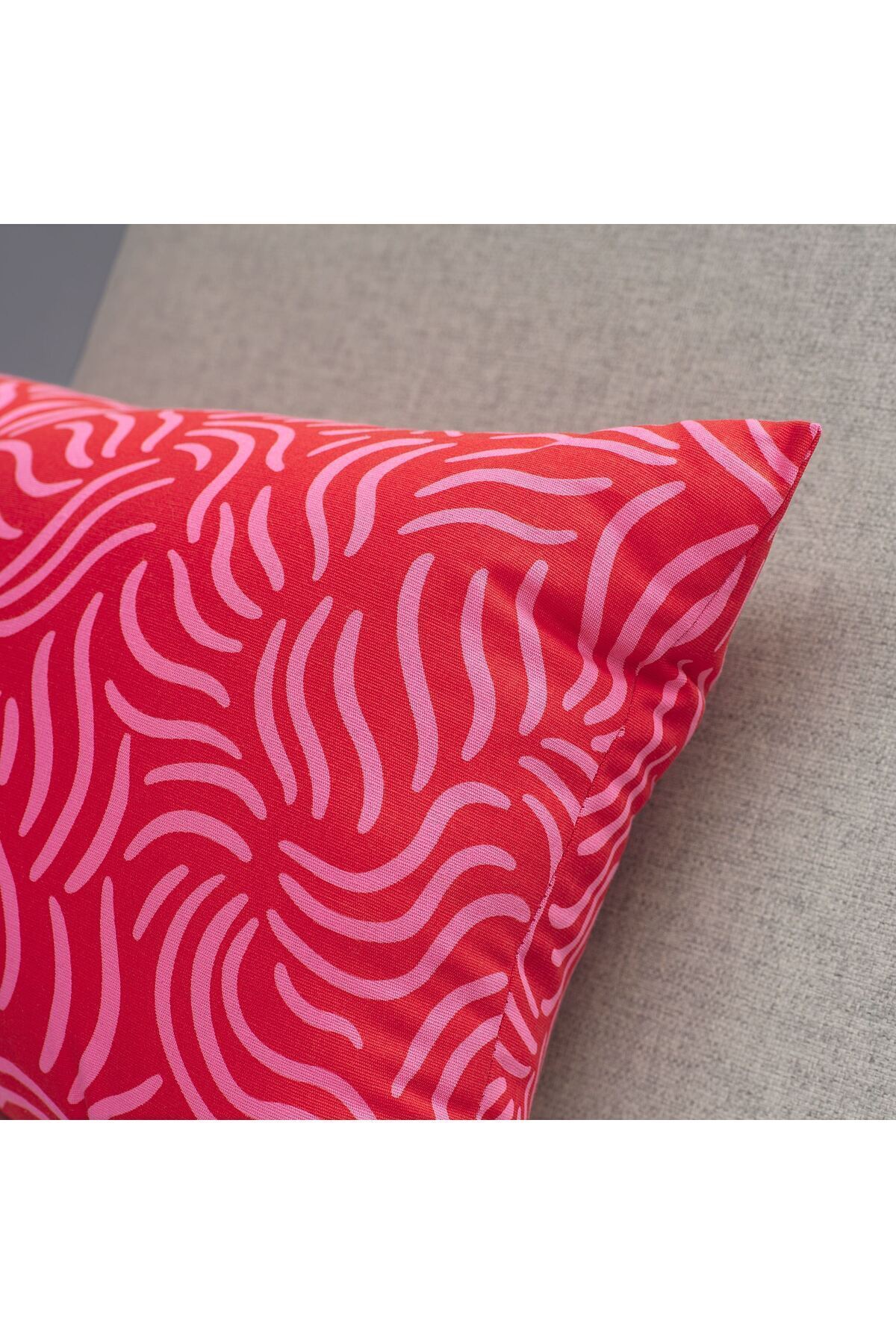 IKEA-Throw Pillow, Bright Red-Bright Pink, 30X58 cm 3