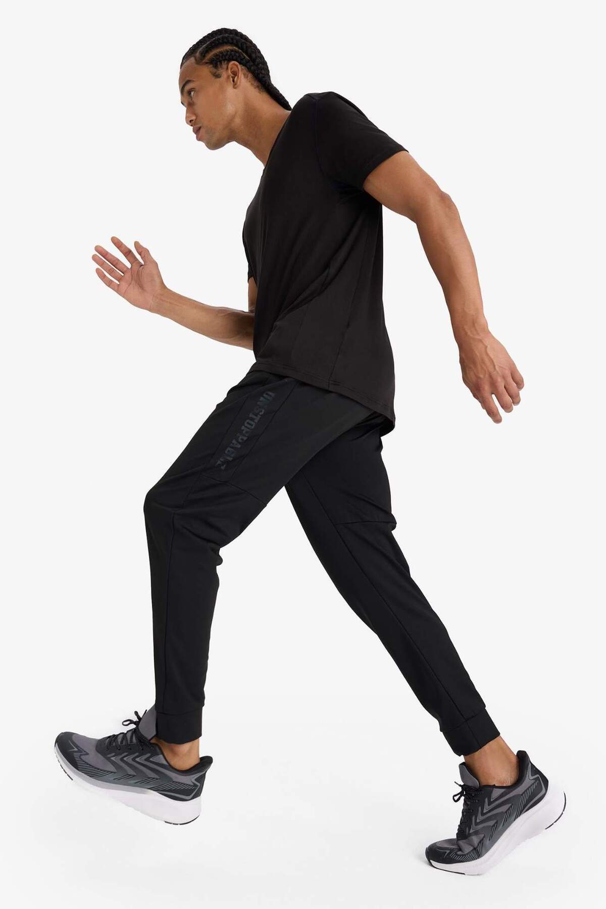 DeFacto-بنطال رياضي DeFactoFit Sportsman Standard Fit Jogger مع قماش غواص سكوبا ناعم من الداخل D7308AX25SP 3