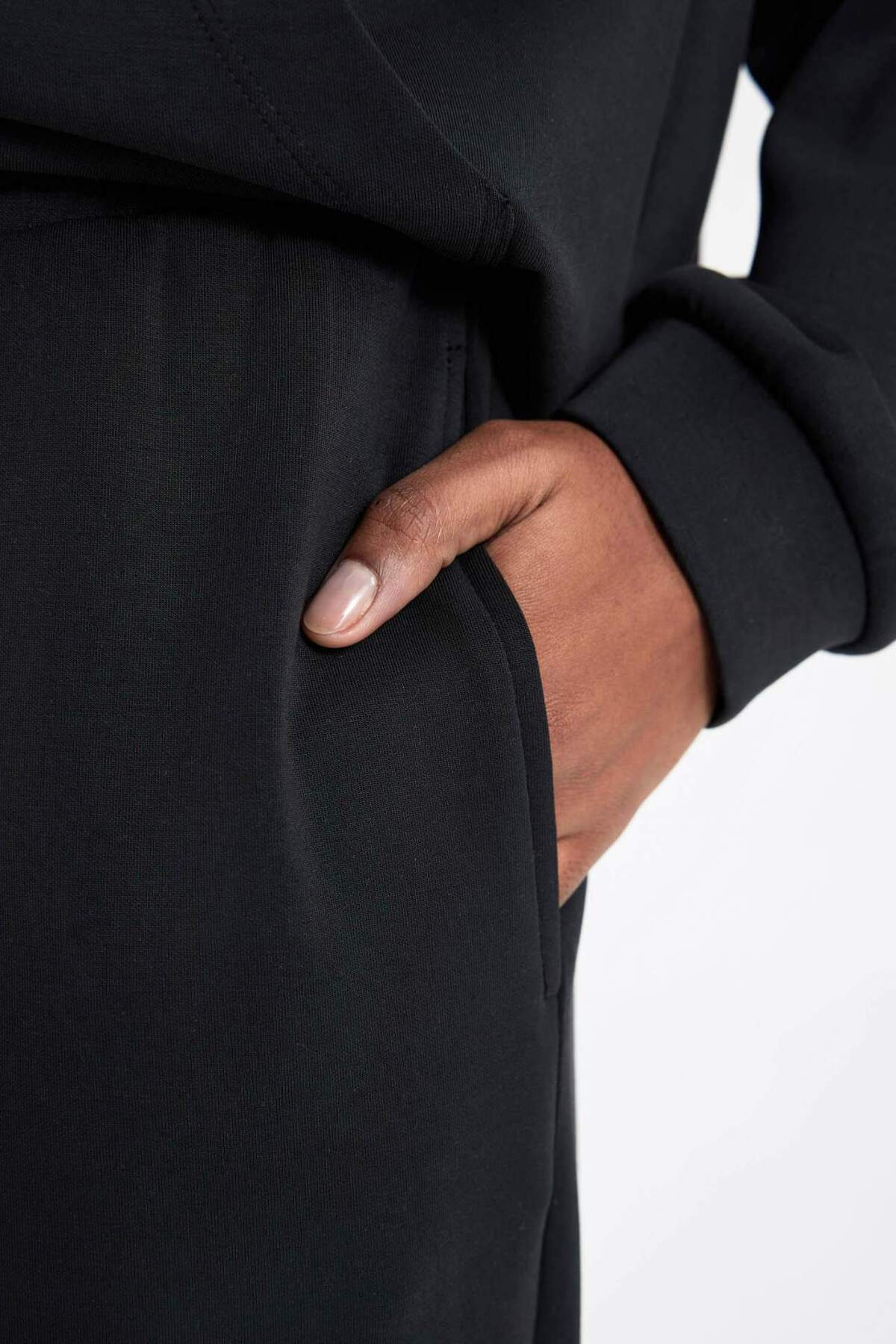 DeFacto-Defactofit Sports Jogger Sweatpants Standard Fit Modal Double Pockets Basic Plain B1794Ax24Sp 8