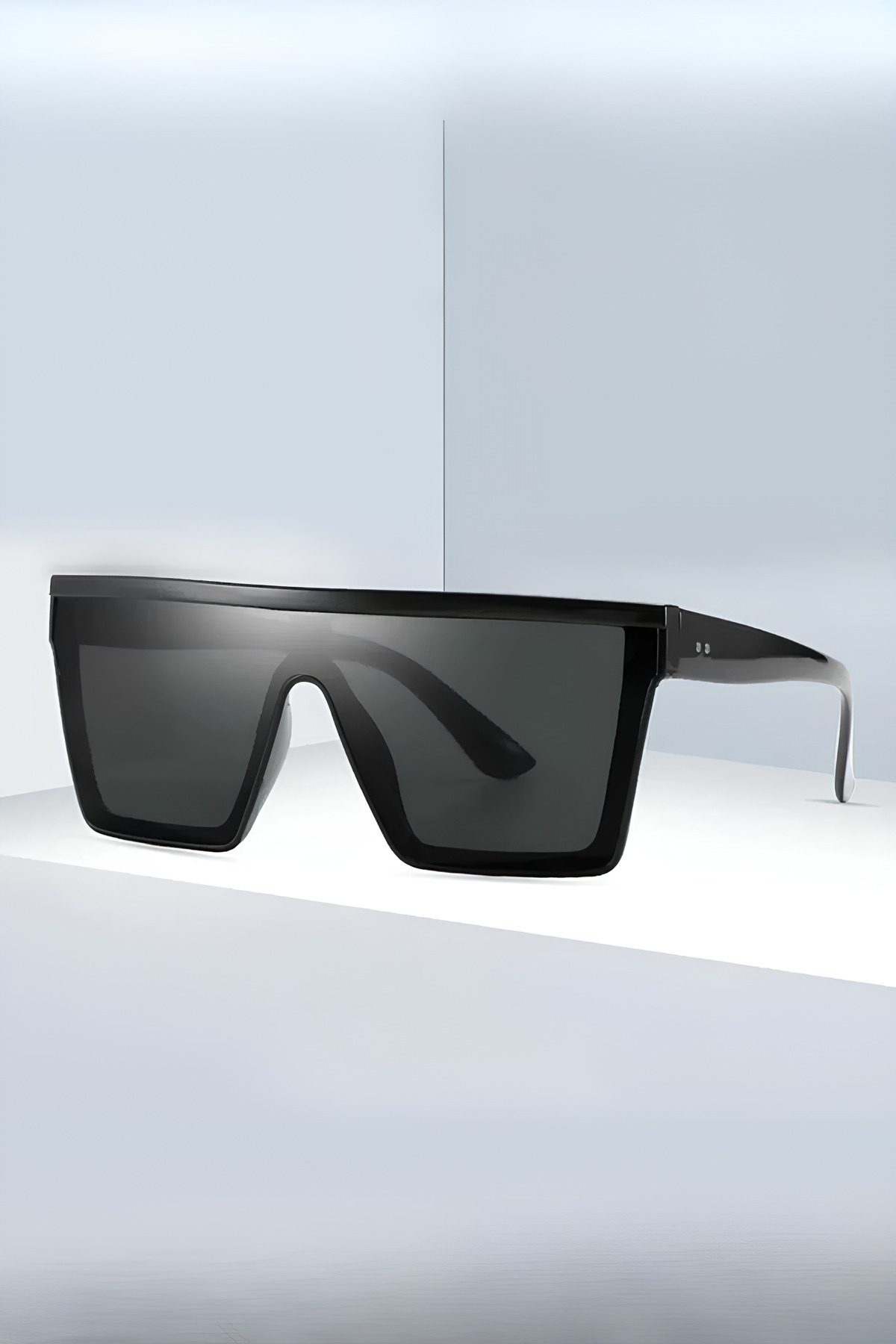 MACERATİ Tiag Unisex Siyah Kare Uv400 Güneş Gözlüğü görsel 4