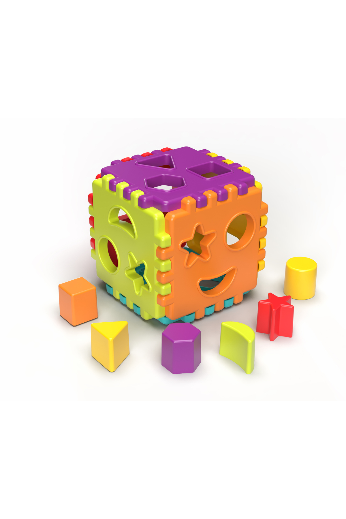 Uniqlion Bultak Küp Şekil Eşleştirme Oyuncağı 1 Yaş+ Montessori Eğitim Seti (12 Parça) fotoğrafı 3 (önizleme)