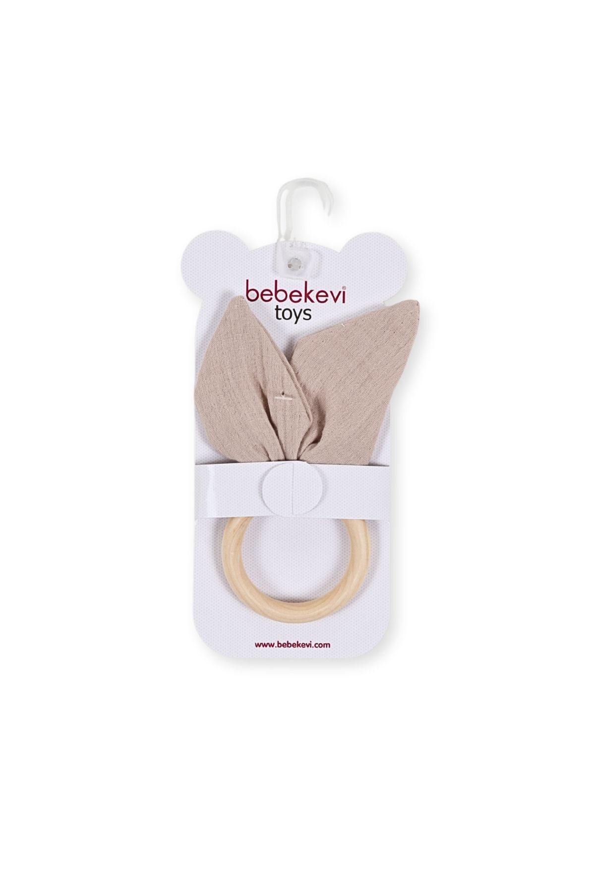 Bebekevi Bebekler için OEKO-TEX Sertifikalı Müslin Kumaşlı Ahşap Diş Kaşıyıcı fotoğrafı 5 (önizleme)