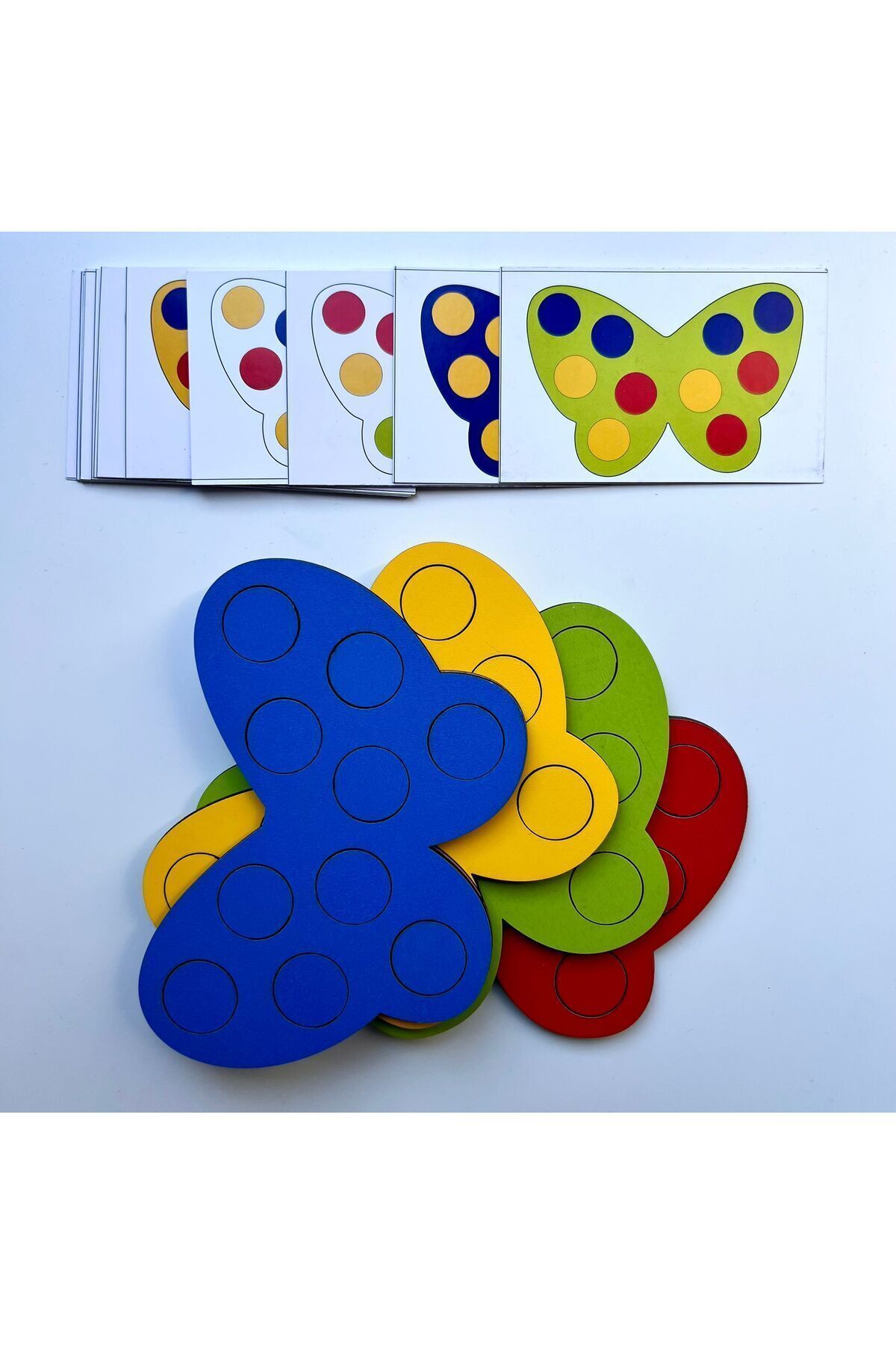 WoodStory Eğitici Ahşap Kelebek Oyunu Montessori Çocuklar İçin Zeka Geliştirme fotoğrafı 2 (önizleme)