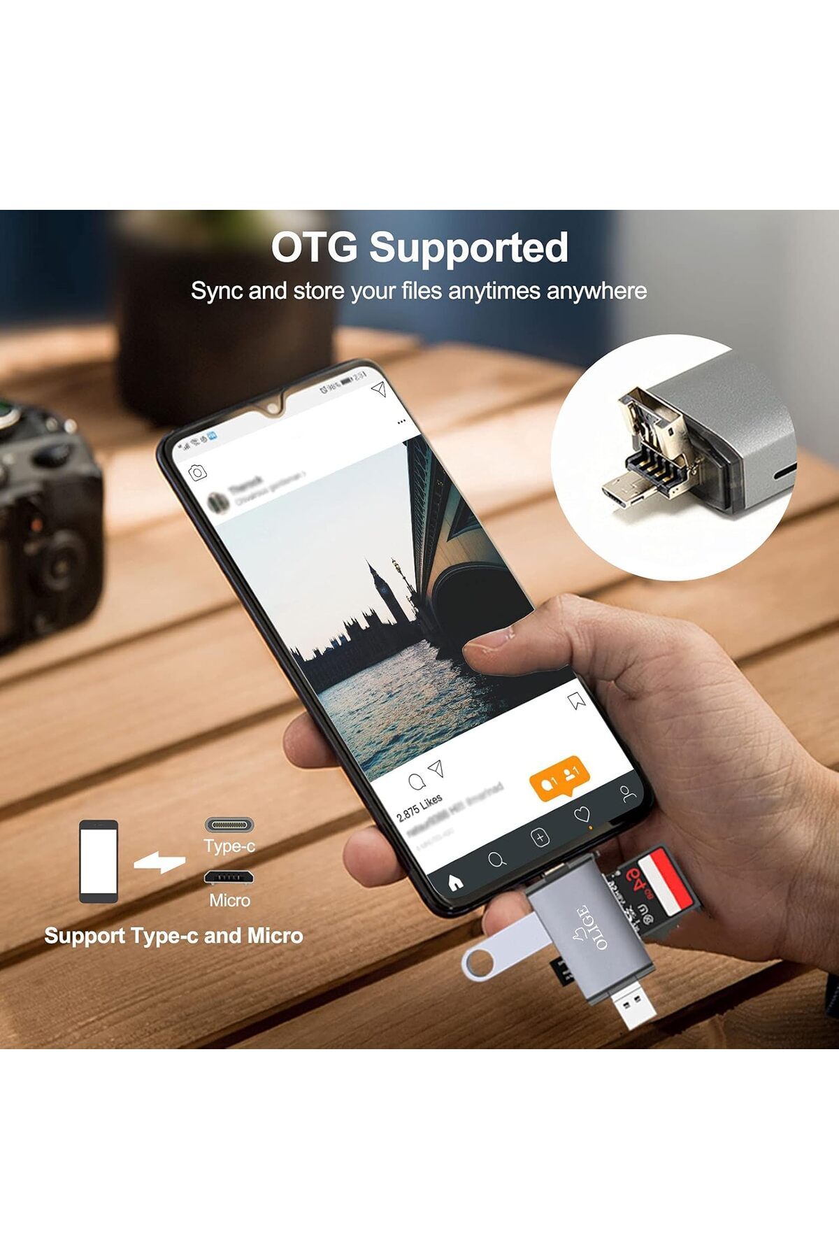 Generic-OLIGE SD Card Reader, 6-in-1 Memory Card USB 3.0 Reader 7