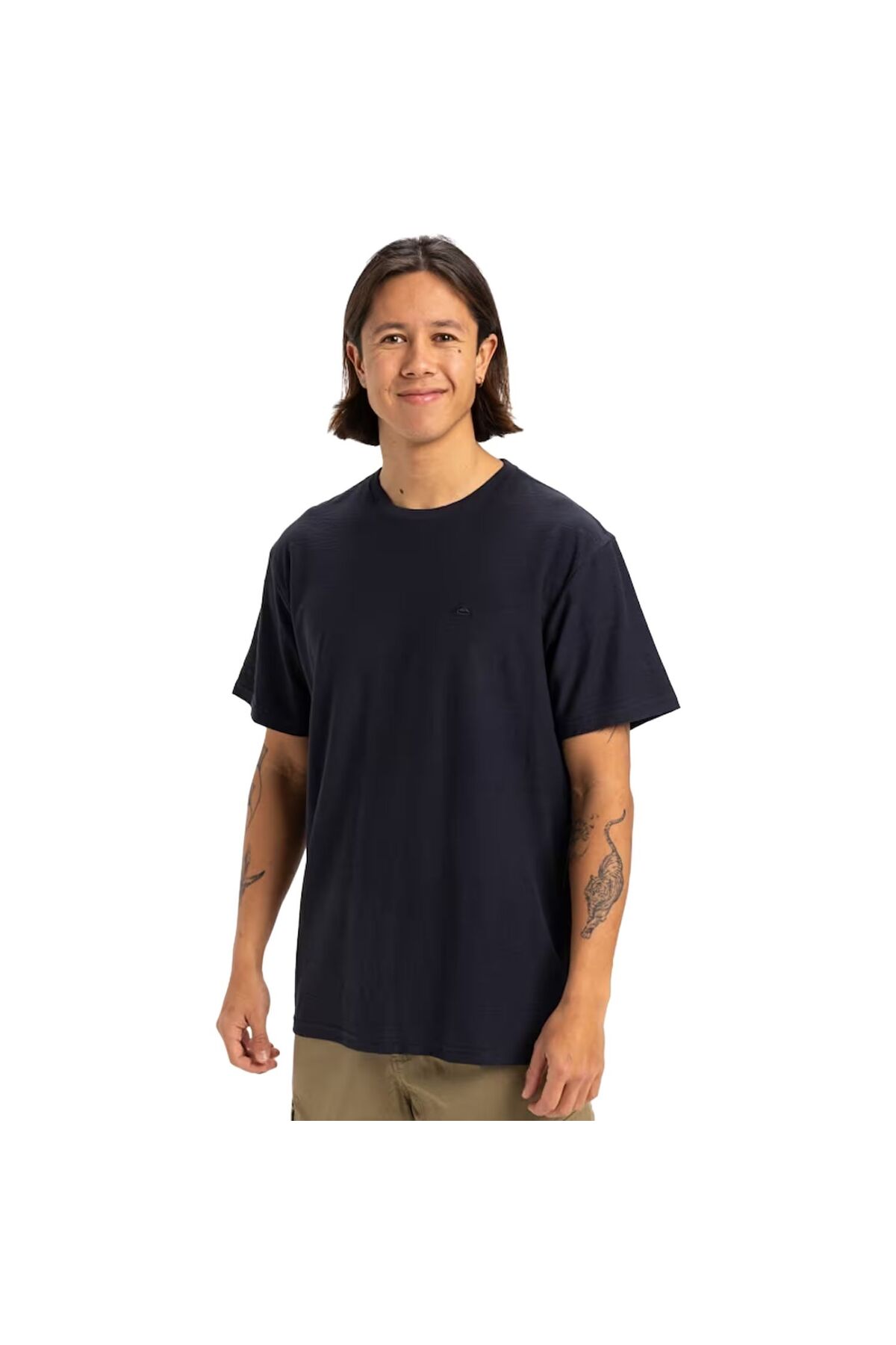 کوییک سیلور تی شرت مردانه یقه گرد اسلب آبی EQYKT04377