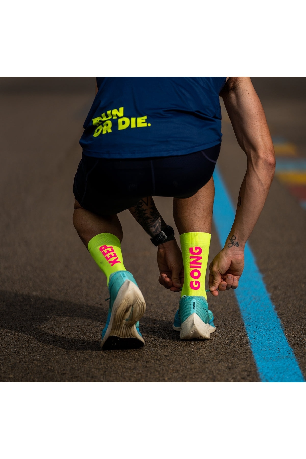 Genel Markalar KEEP GOING YELLOW-SPORCKS KOŞU ÇORABI görsel 2