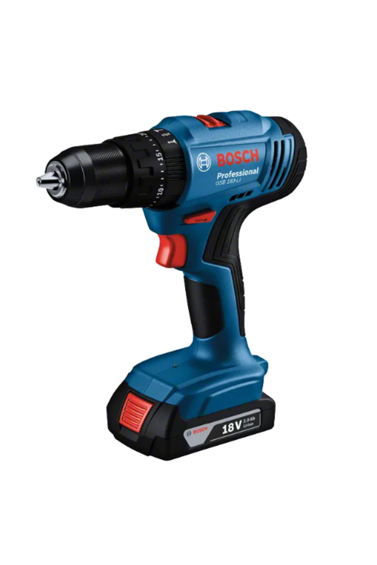 Bosch Professional GSB183-LI 18 Volt Darbeli Matkap Solo - ( Akü, şarj cihazı ve çanta hariçtir.)