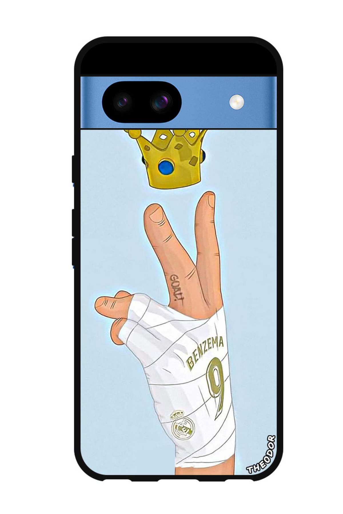 Theodor-Protective Case Anti Scratch Shock Proof Bumper Cover For Google Pixel 8a Kareem Benzema 1