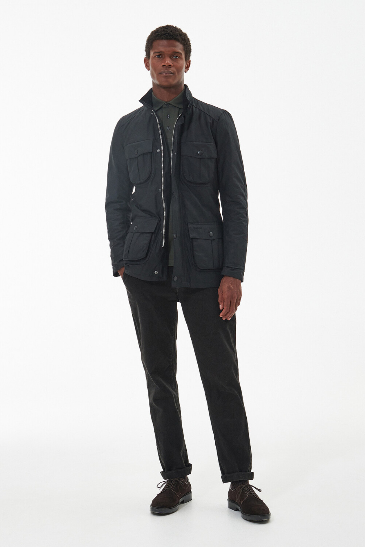 کت تک مردانه راسته آستین بلند | باربور Barbour MWX0340-0108 - تصویر 3