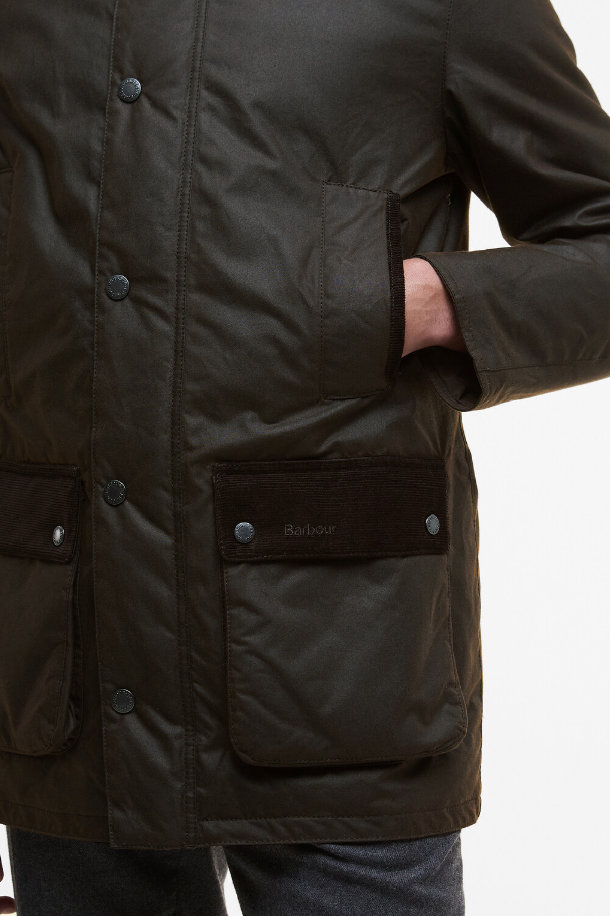 کت تک مردانه راسته آستین بلند | باربور Barbour MWX2487-BR91 DK - تصویر 7