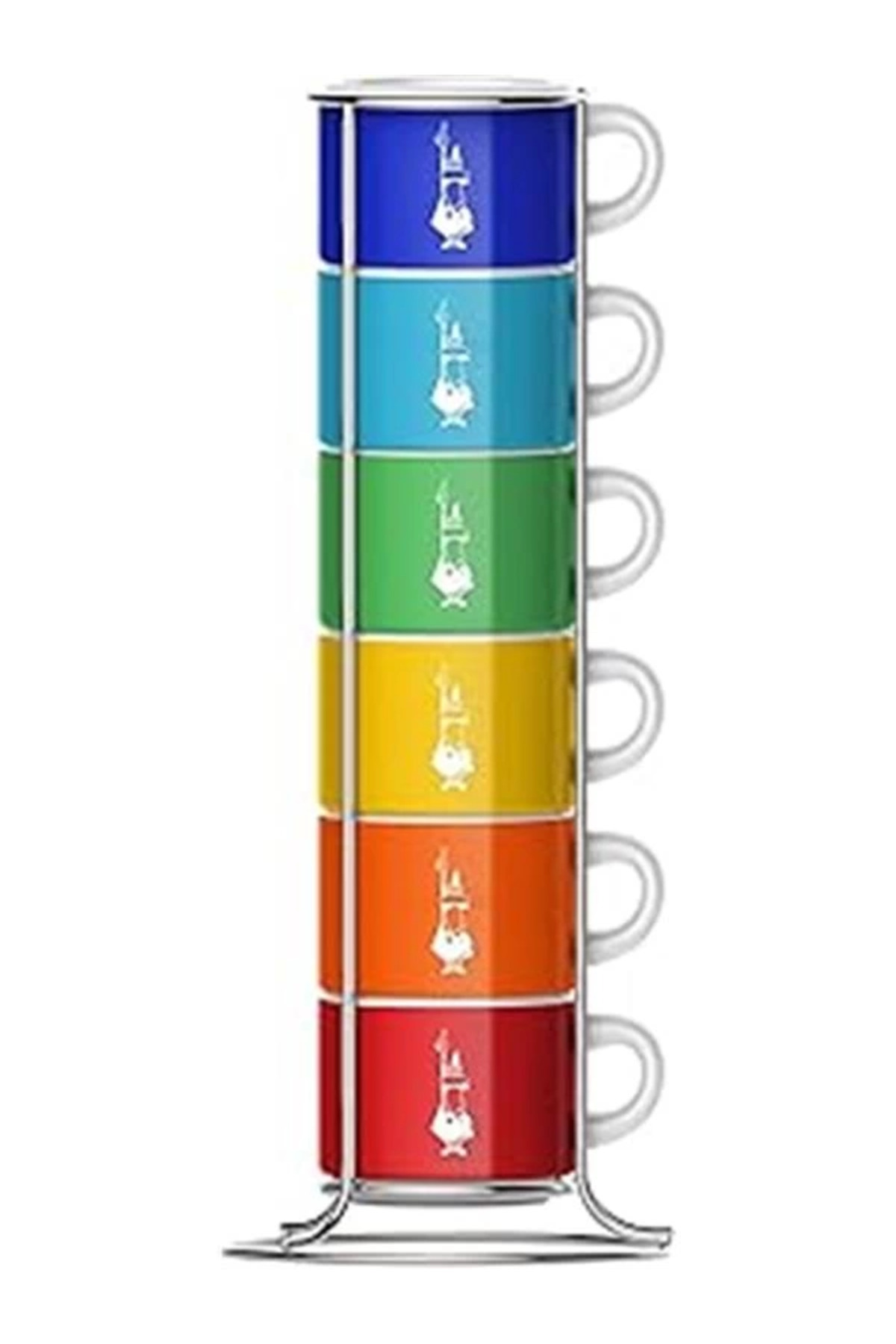 AyrStore Bialetti - 6'lı İstiflenebilir Fincan Seti