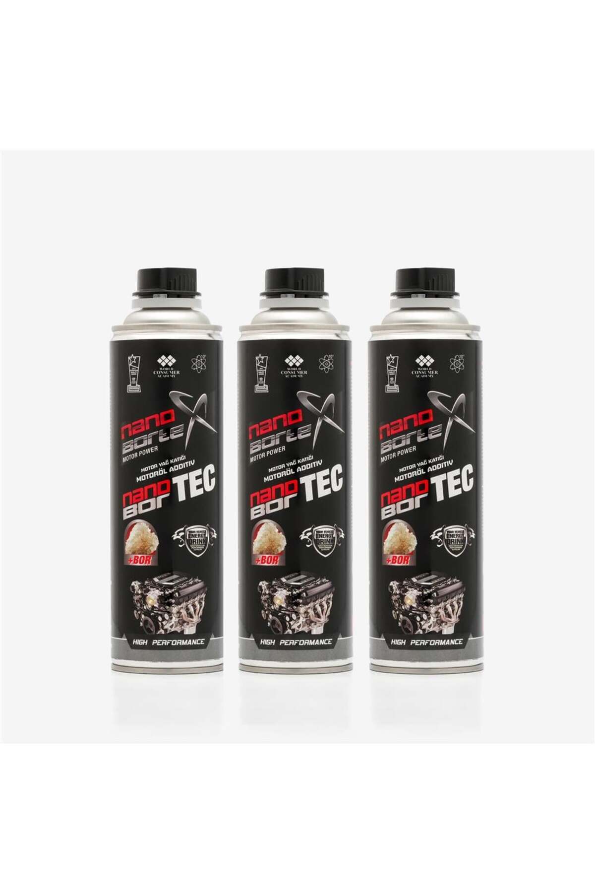 Nanobortex Motor Yağ Katkısı 600 Ml 3 Lü