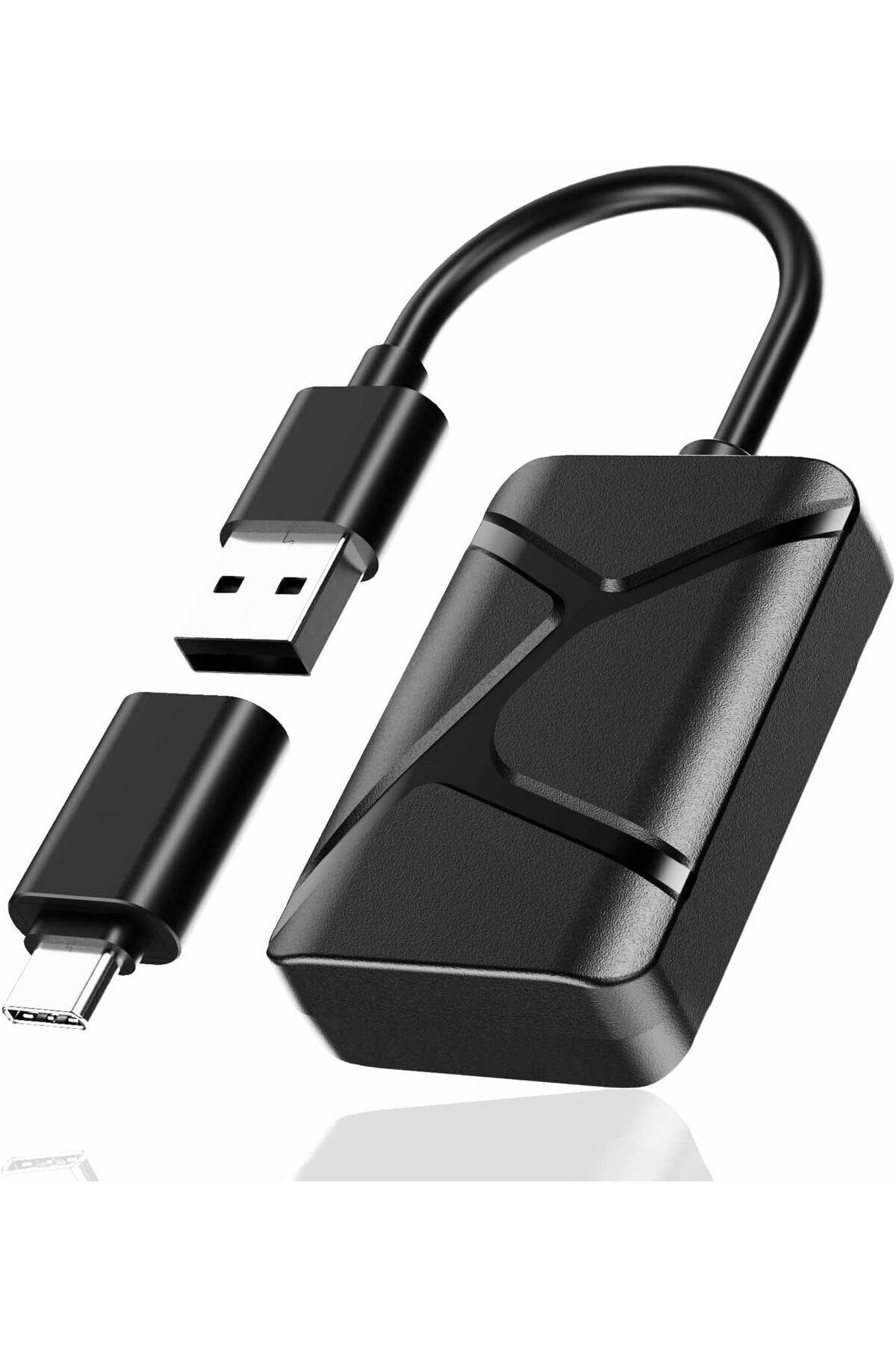 erorex-Upgraded Wireless Carplay & Android Auto Adapter – 2--1 Bluetooth Car Adapter, Usb-C Support, Plug 1