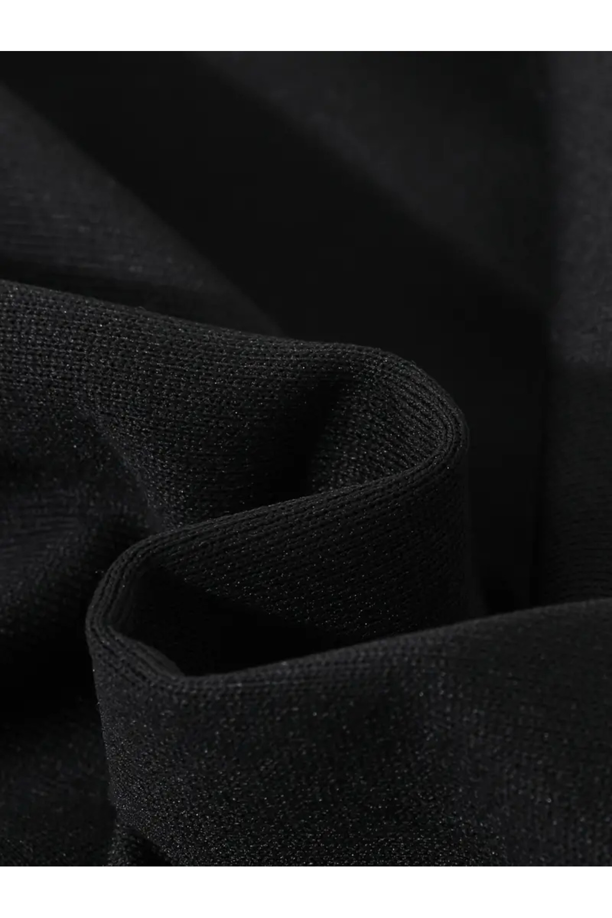 Daxia  Kapşonlu Oversize Mevsimlik Siyah Hırka ( YENİ ÜRÜN ) - Görsel 8