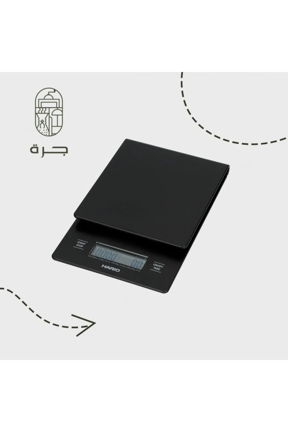 Solaf-Accurate digital electronic coffee scale with timer for time control of different brewing and pouring methods with capacity up to 1 liter 1