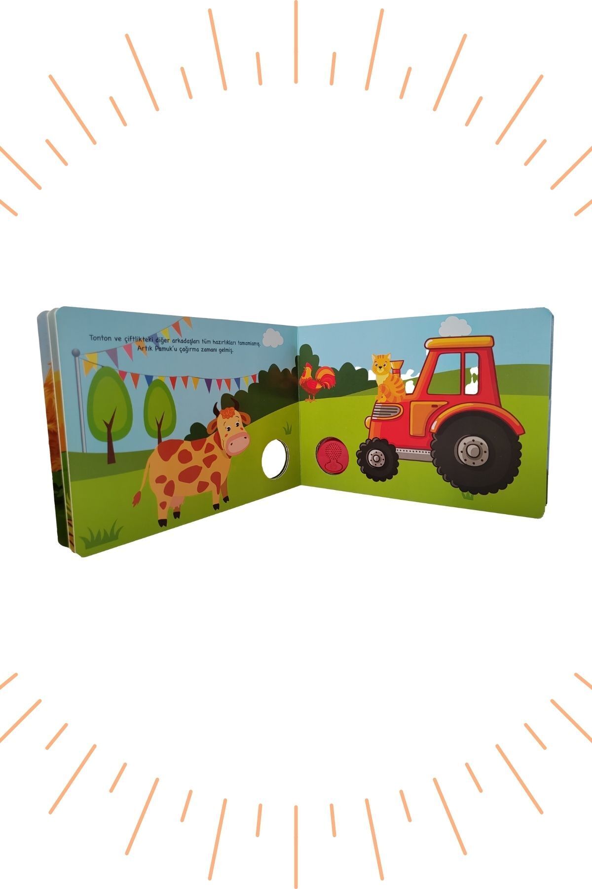 Kids Babies SESLİ KİTAP TRAKTÖR & KEDİ fotoğrafı 4 (önizleme)