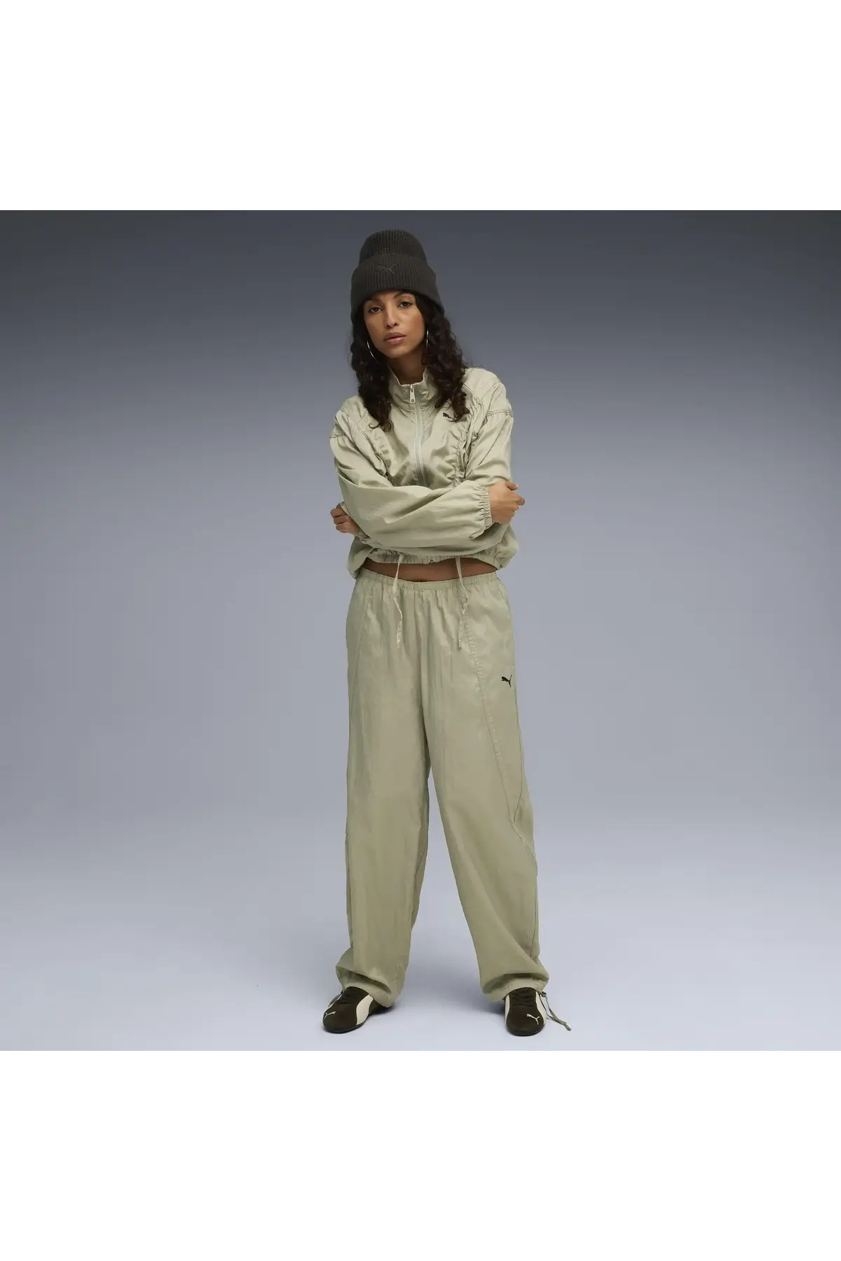 Puma  DARE TO Jacket Haki Kadın Fermuarlı Ceket - Görsel 5