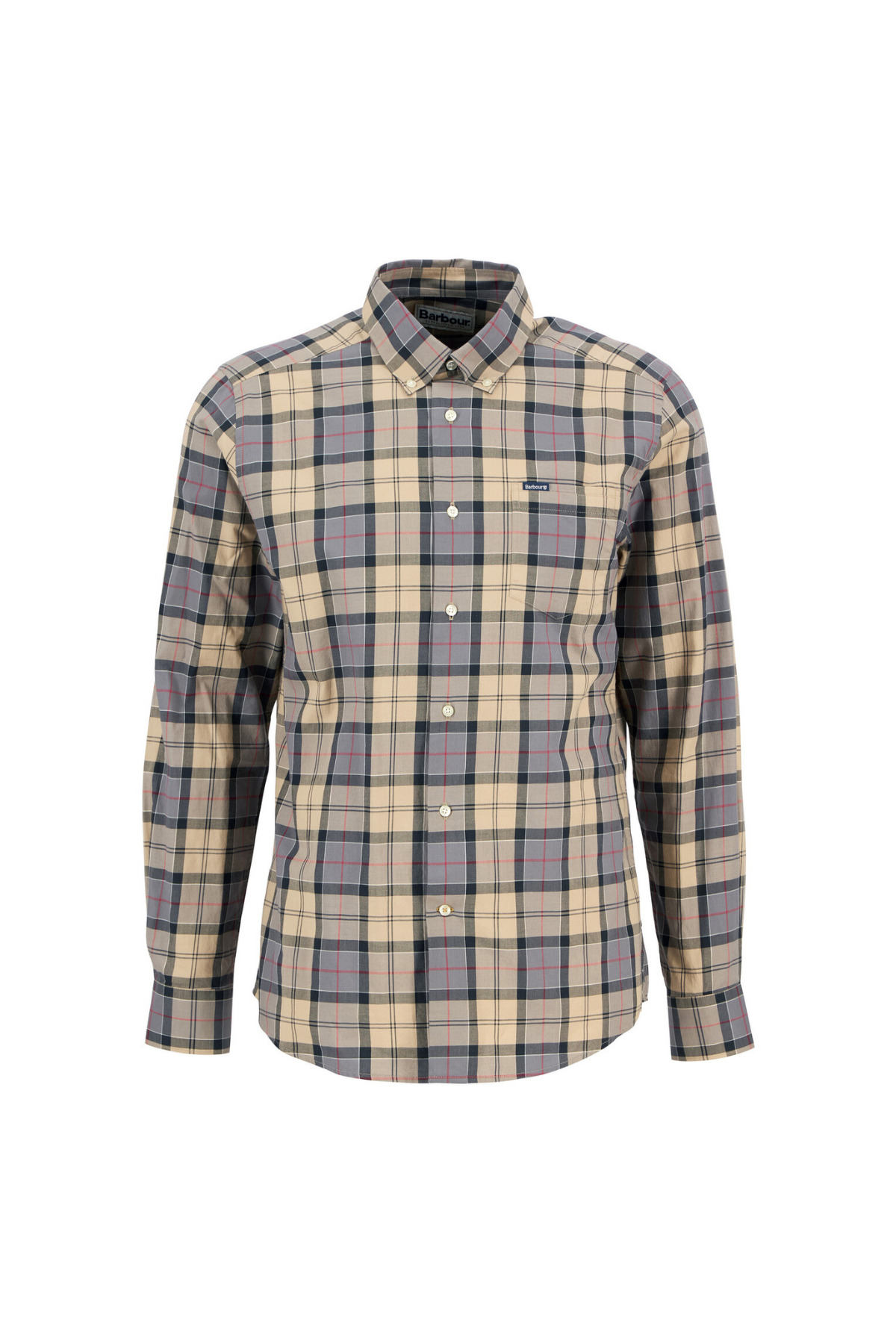 پیراهن مردانه طرح دار آستین بلند | باربور Barbour MSH4982-C21 - تصویر 2