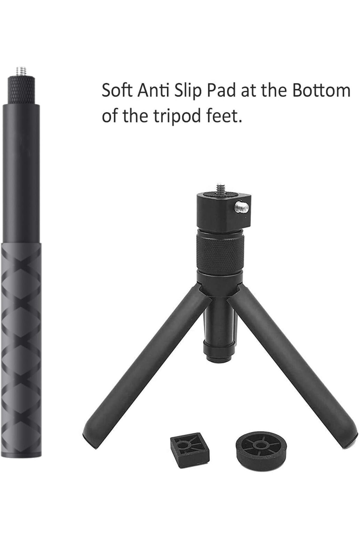 eWINNER-Invisible Selfie Stick Compatible with Insta 360 X5 X4 Extendable Portable Monopod Rotatable 3