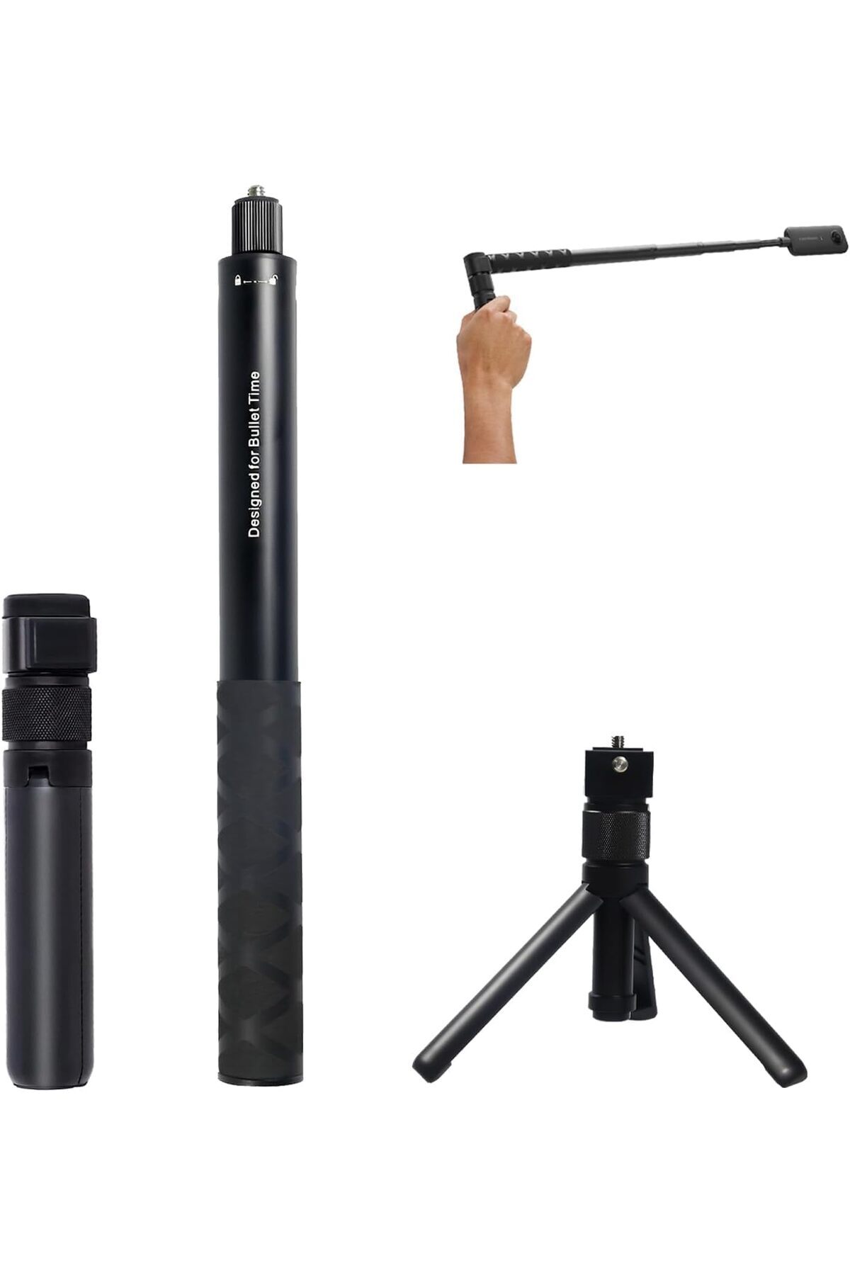 eWINNER-Invisible Selfie Stick Compatible with Insta 360 X5 X4 Extendable Portable Monopod Rotatable 1