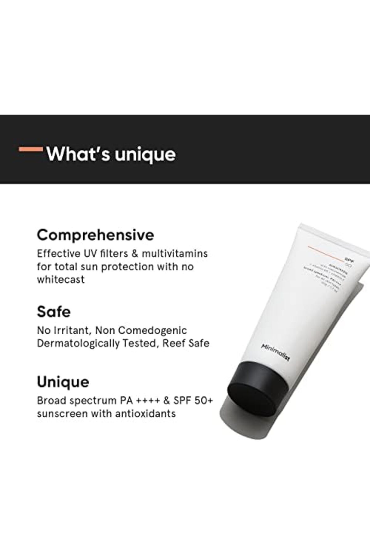 Minimalist-Sunscreen SPF 50 PA++++ | Lightweight with Niacinamide | No White Cast | Broad Spectrum F 7