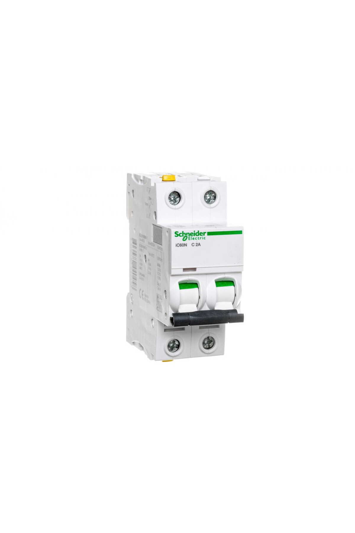 SCHNEIDER-Circuit breaker 2P C 2A 6kA AC iC60N-C2-2 A9F04202 1
