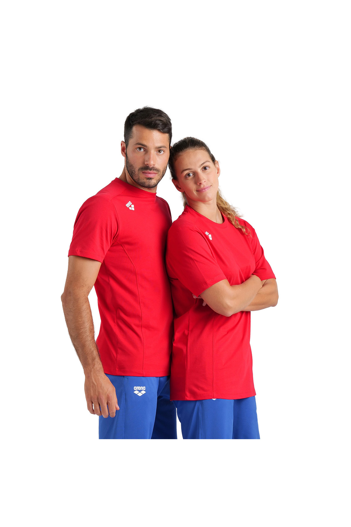 تی شرت مردانه تیم پنل مدل Unisex Red Casual 004899400 آرنا تی شرت ورزشی ARENA