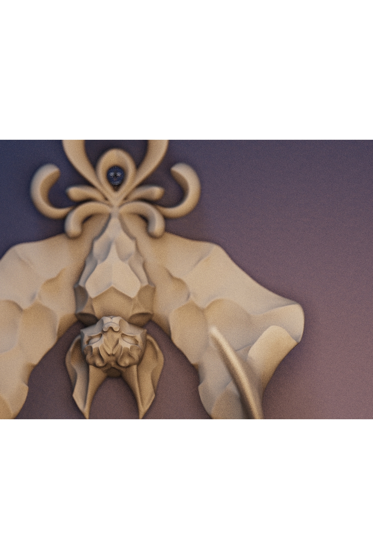 Cintre mural chauve-souris – Cintre mural décoratif gothique imprimé en 3D (12 cm)