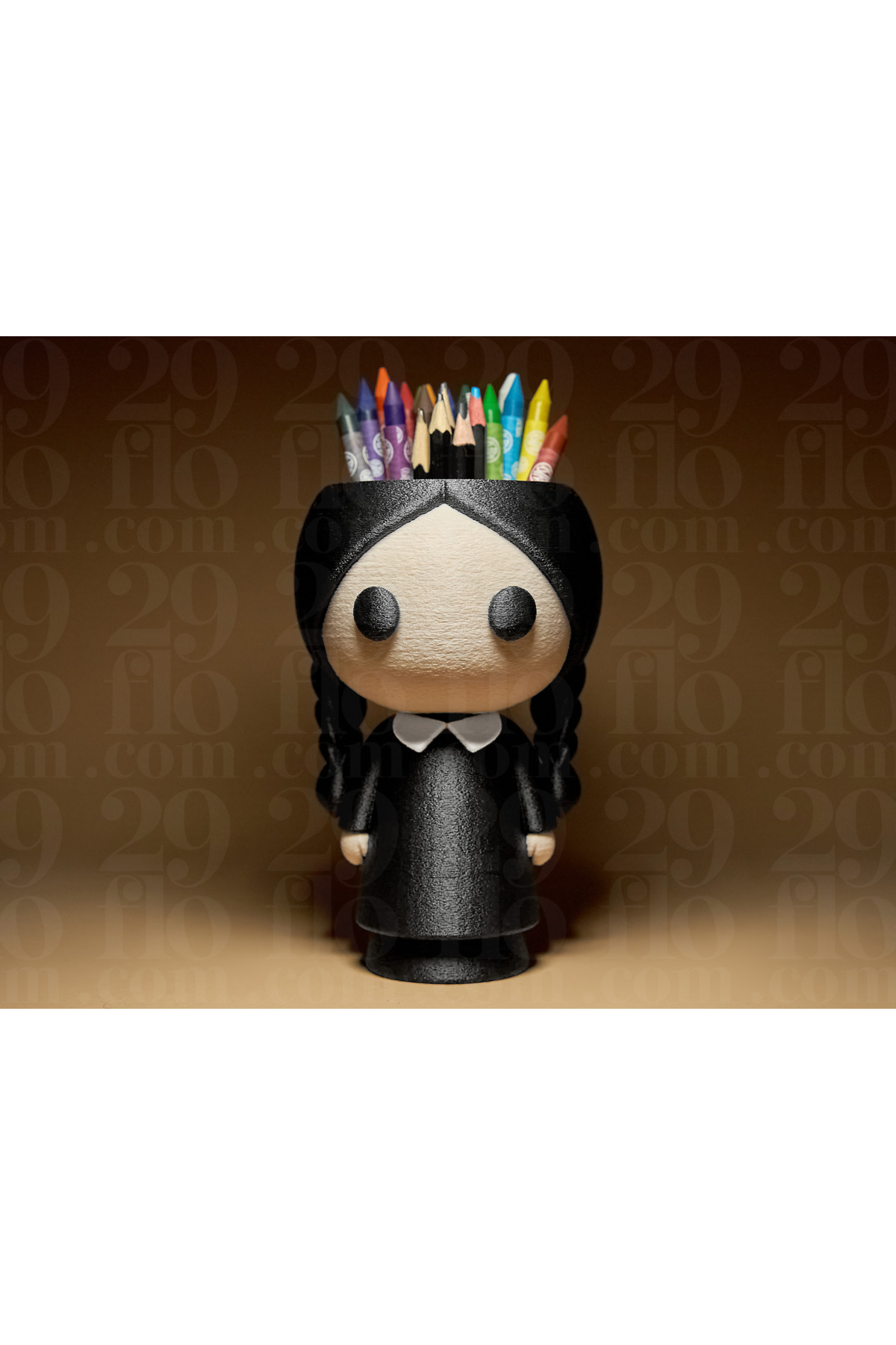 Wednesday Addams Things Organizer Kalemlik Organizer – 3D Baskı Dekoratif Organizer (15 cm)