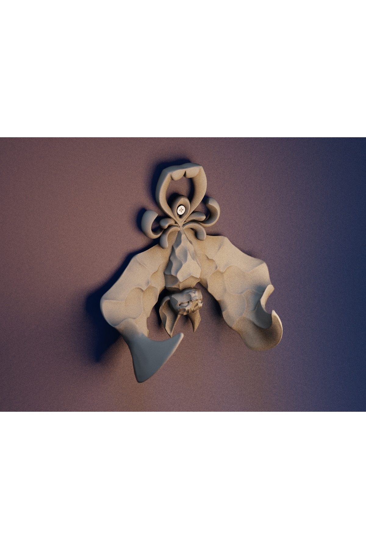 Cintre mural chauve-souris – Cintre mural décoratif gothique imprimé en 3D (12 cm)