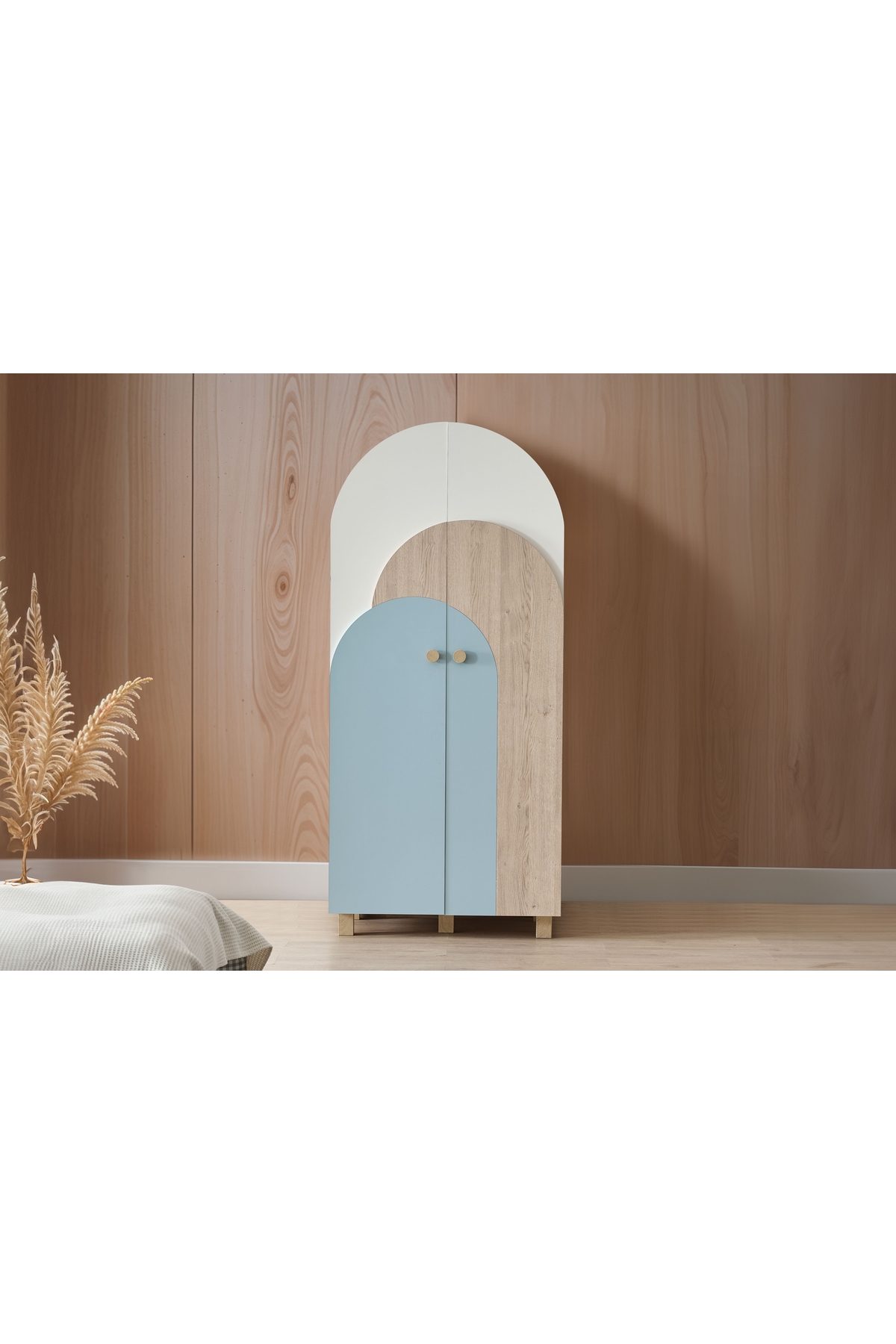 Vivense Petite Gardırop, Mavi, 2 Kapaklı fotoğrafı 2 (önizleme)