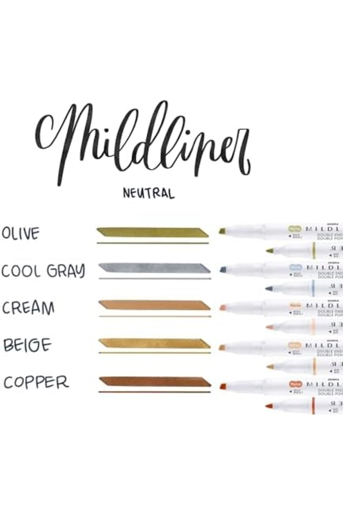 Zebra Pen-Mildliner Double-Ended Highlighter Set, Broad and Fine Point Tips, 5-Count, (Pack Of 1) 3
