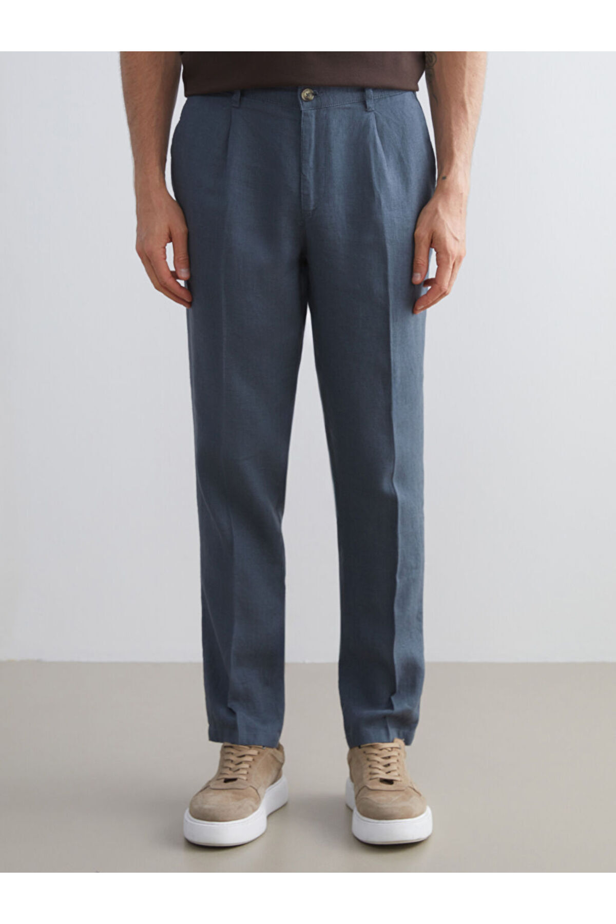 LC Waikiki-Create Your Style with Uzg Store |   Standard Fit Linen Men's Trousers 2
