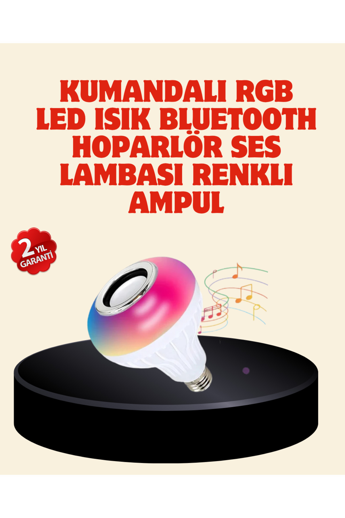 cenk x store Bluetooth Bağlantılı RGB LED Ampul – Şık ve Fonksiyonel