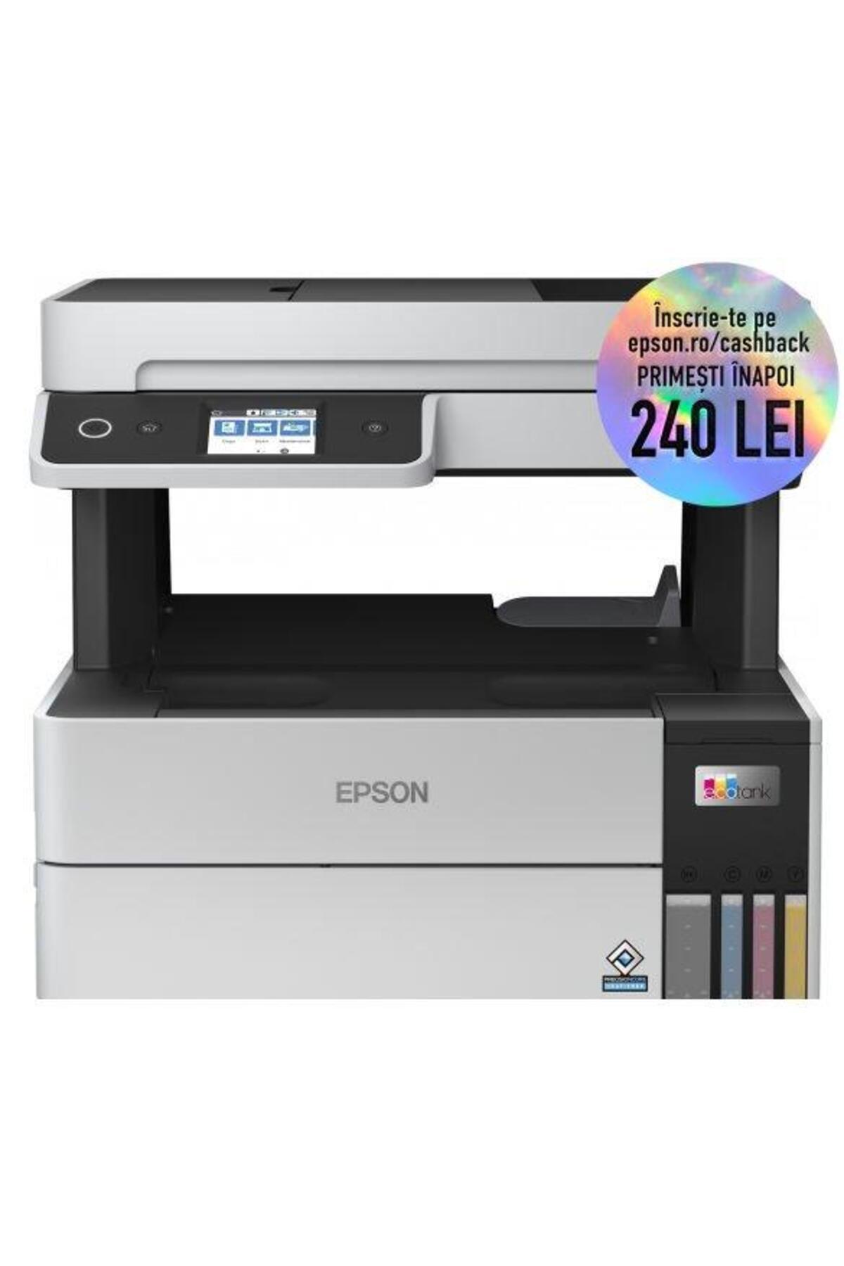 EPSON-Multifunctional EcoTank L6460, inkjet, A4, 17ppm, Duplex, ADF, USB, Network, Wireless (Black) 1