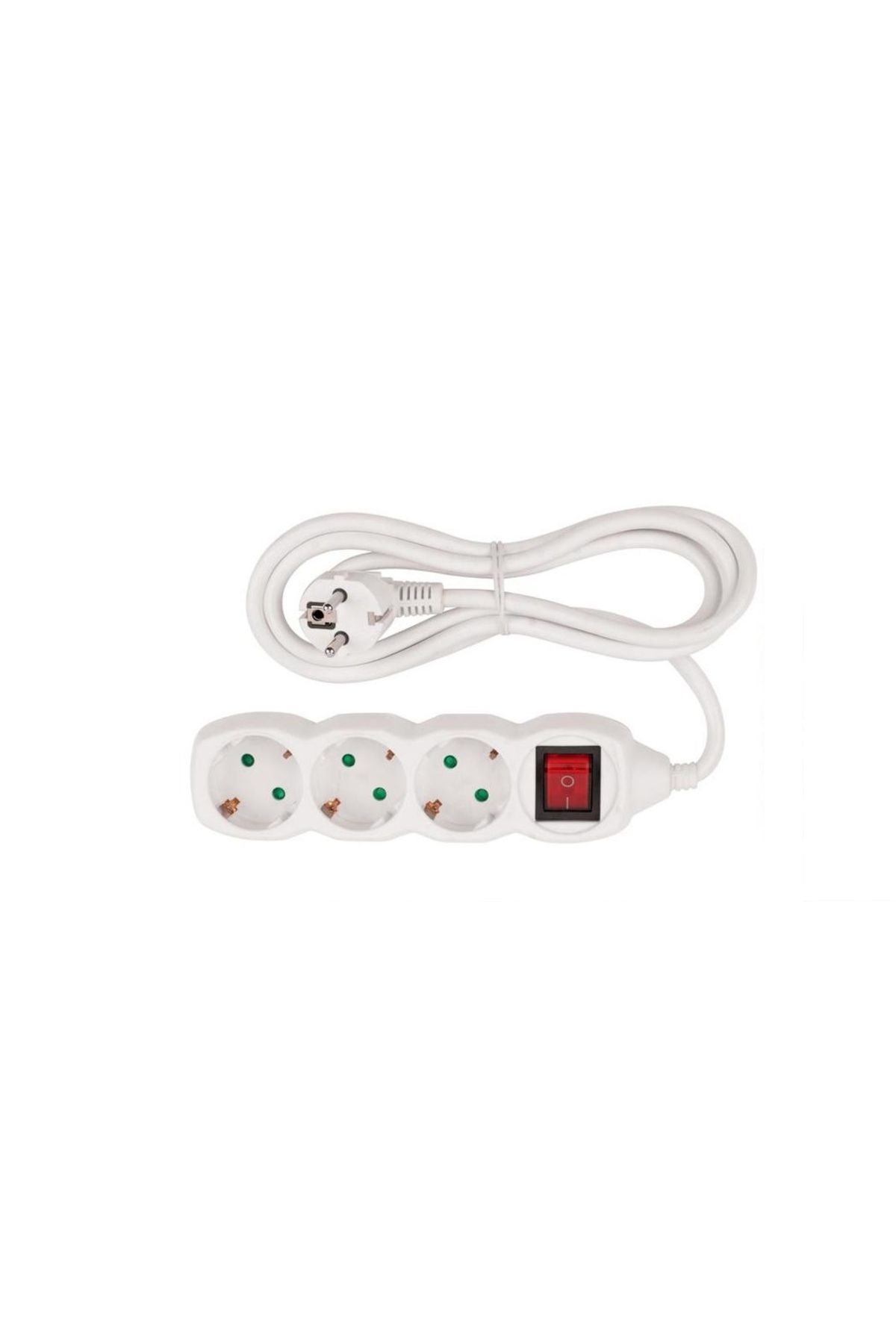 SGTT-Room extension cord with switch and 3 sockets, 3 m, max 3680 W, white 1