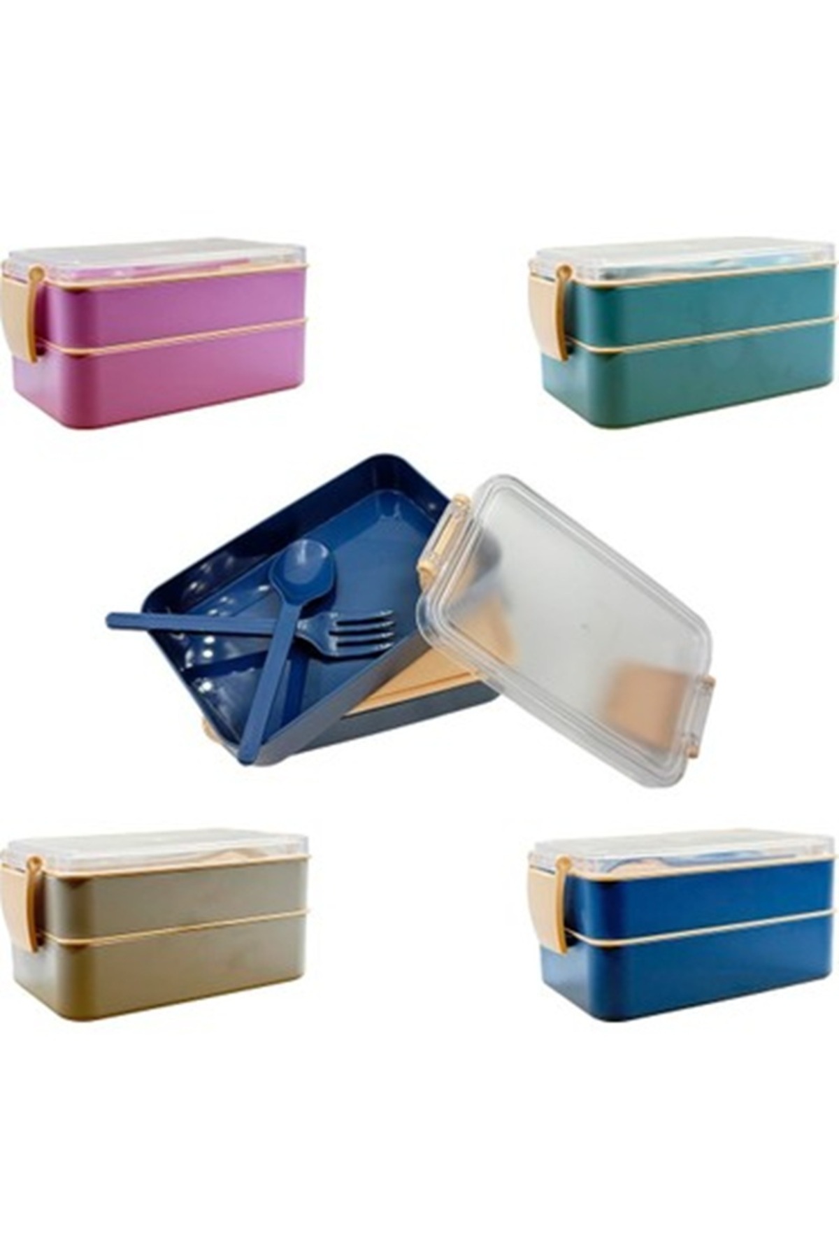 ADN KIRTASİYE Mikro 2li Beslenme Kabı 900ml