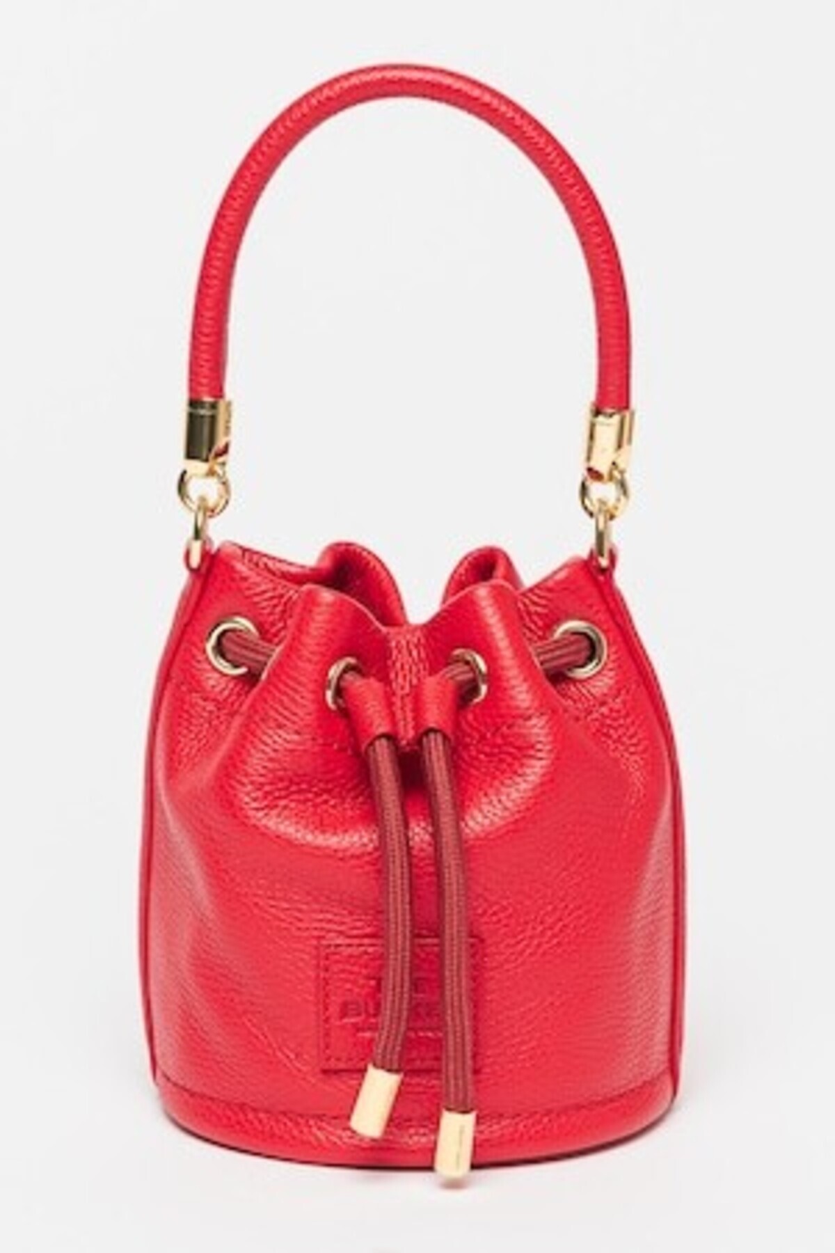 Marc Jacobs-, Bucket Bag with Embossed Logo, Red 1