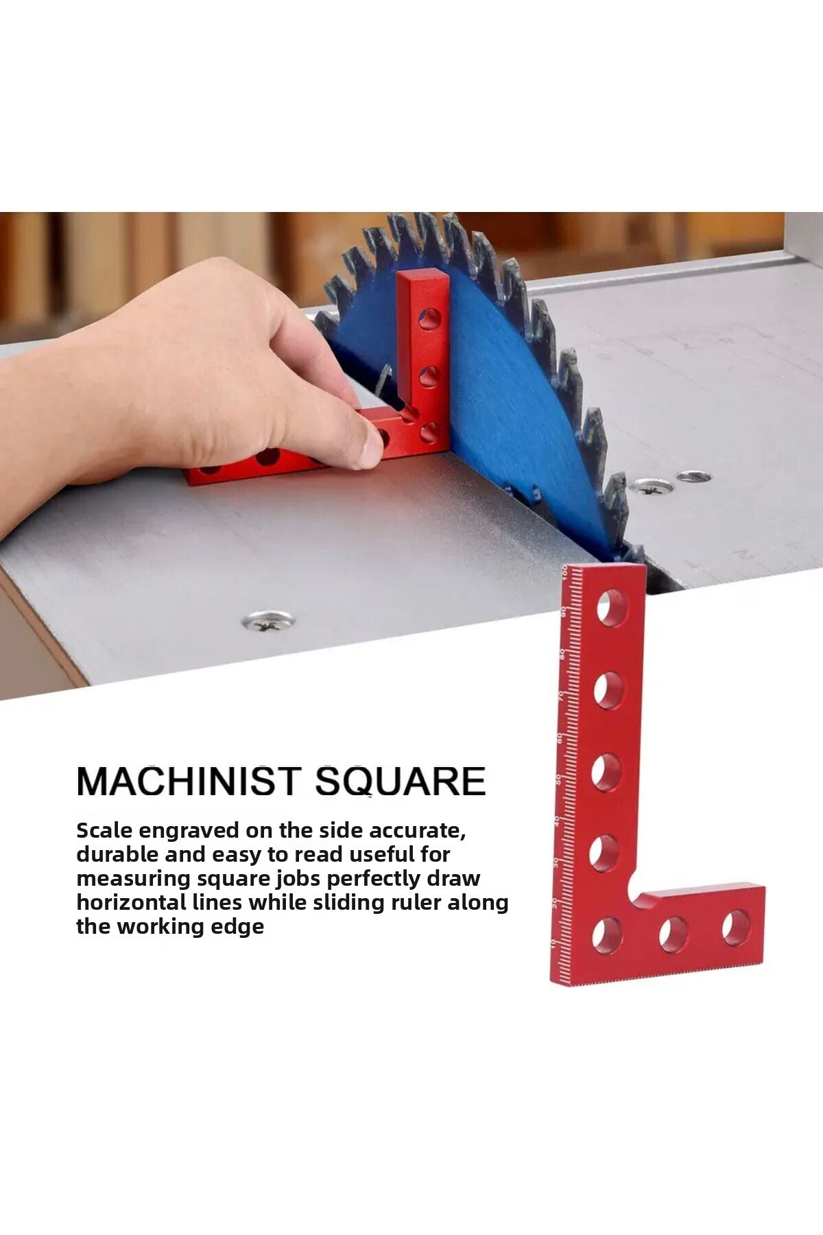 BGA-Carpenter 90 Degree Height Setter - Miter Ruler Milling Saw Setter 3