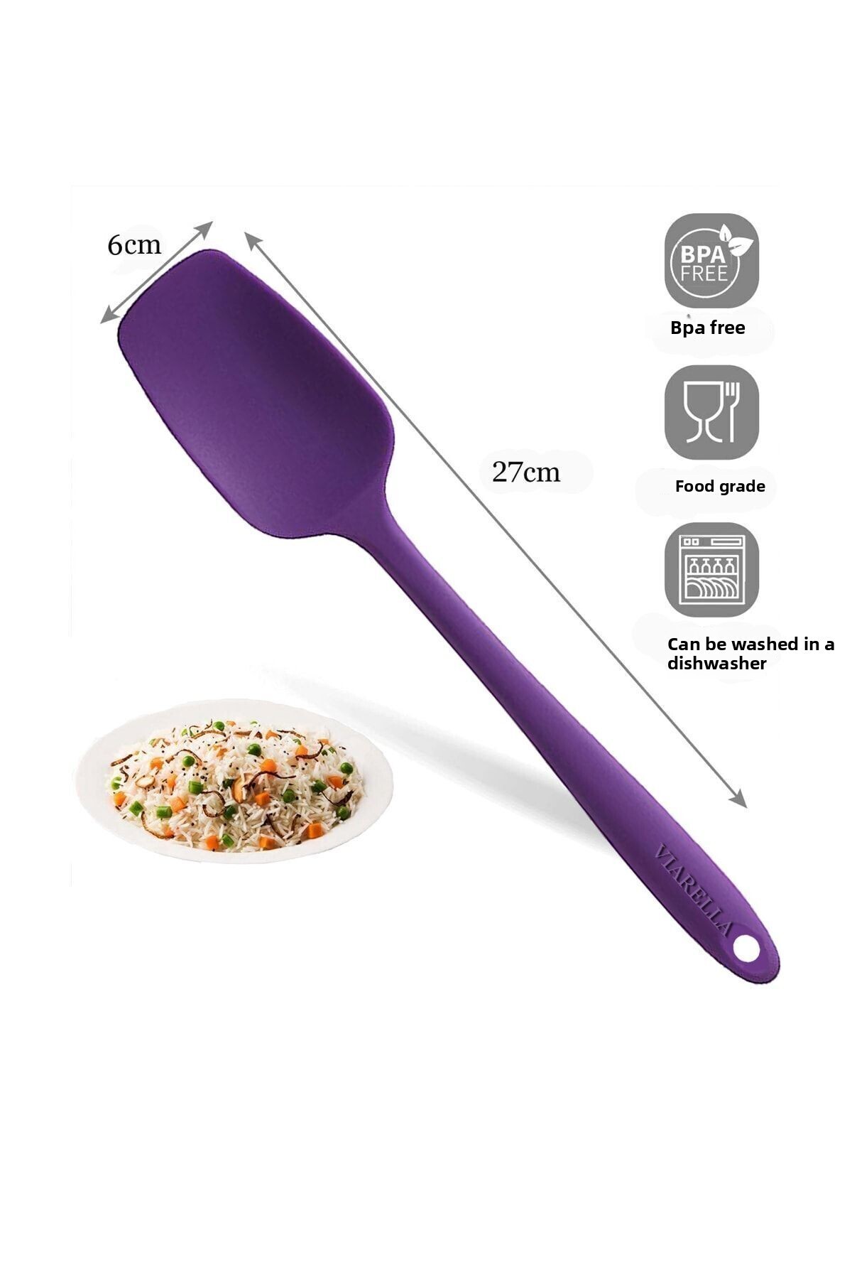 طقم ملاعق سيليكون 3 قطع مقاس كبير مقاوم للحريق غير...