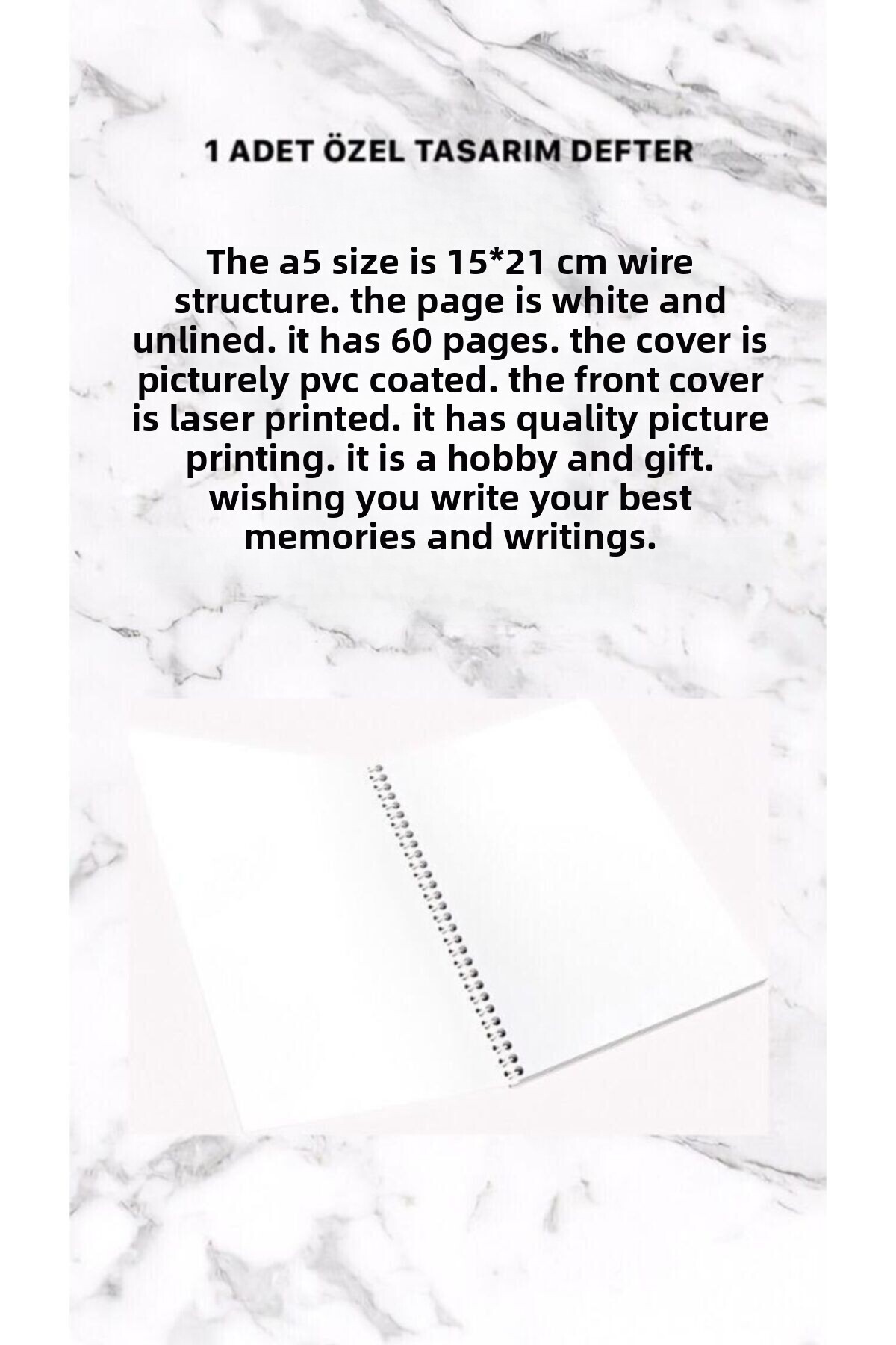 detayminant-Sakura Haruno Anime Patterned Notebook - A4 Size, 1 Piece, Special Design, Ringed Line, 21*29 cm 2