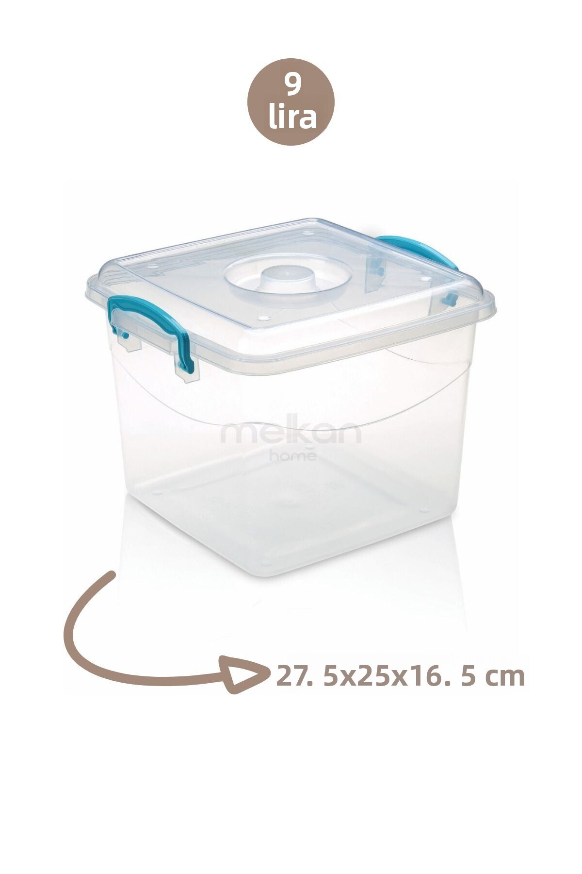 Melkan Home-6 Liter Transparent Storage Container - Pantry and Storage Box with Lock and Lid 1