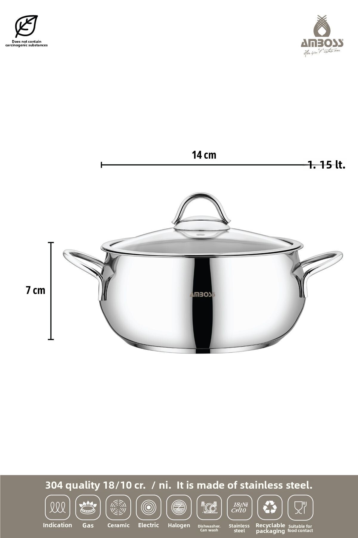 Amboss-12 Pieces Star Prime Stainless Steel Cookware Set & Steel Storage Container 2